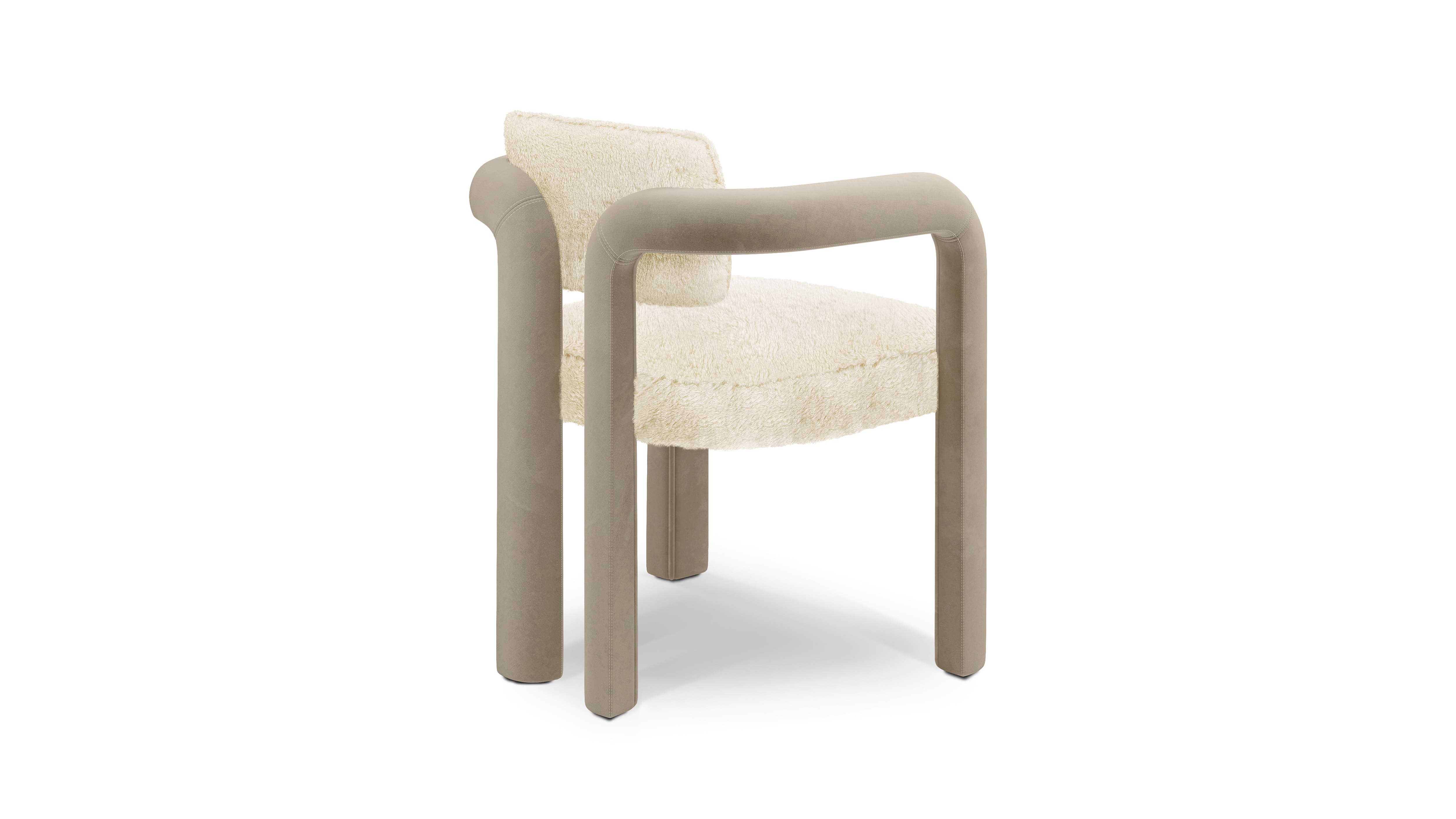 Dining Chair DOUBLE ARCH DINING CHAIR | FUR & VELVET INSIDHERLAND