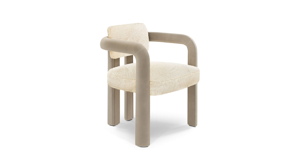 Dining Chair DOUBLE ARCH DINING CHAIR | FUR & VELVET INSIDHERLAND