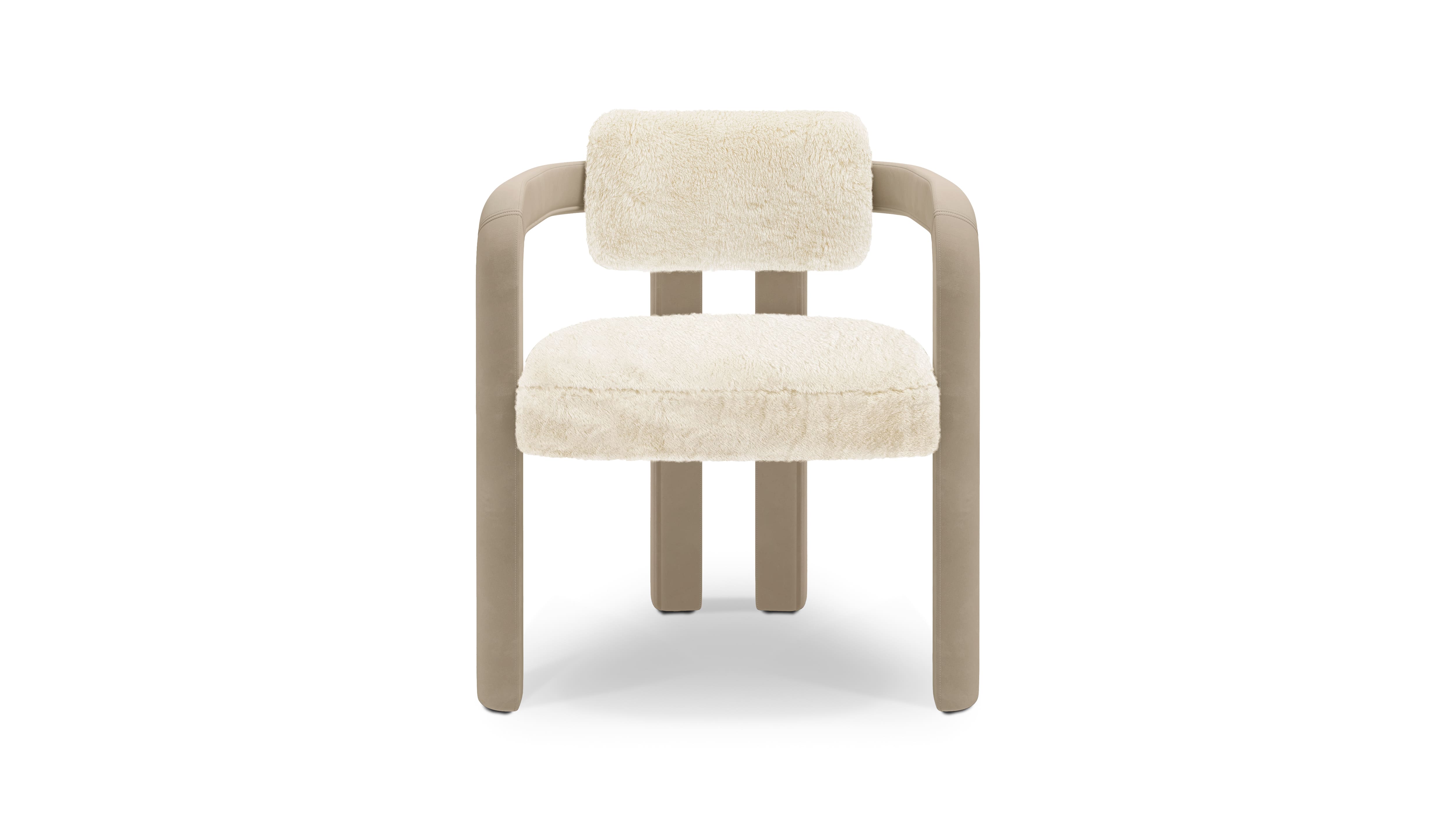 Dining Chair DOUBLE ARCH DINING CHAIR | FUR & VELVET INSIDHERLAND