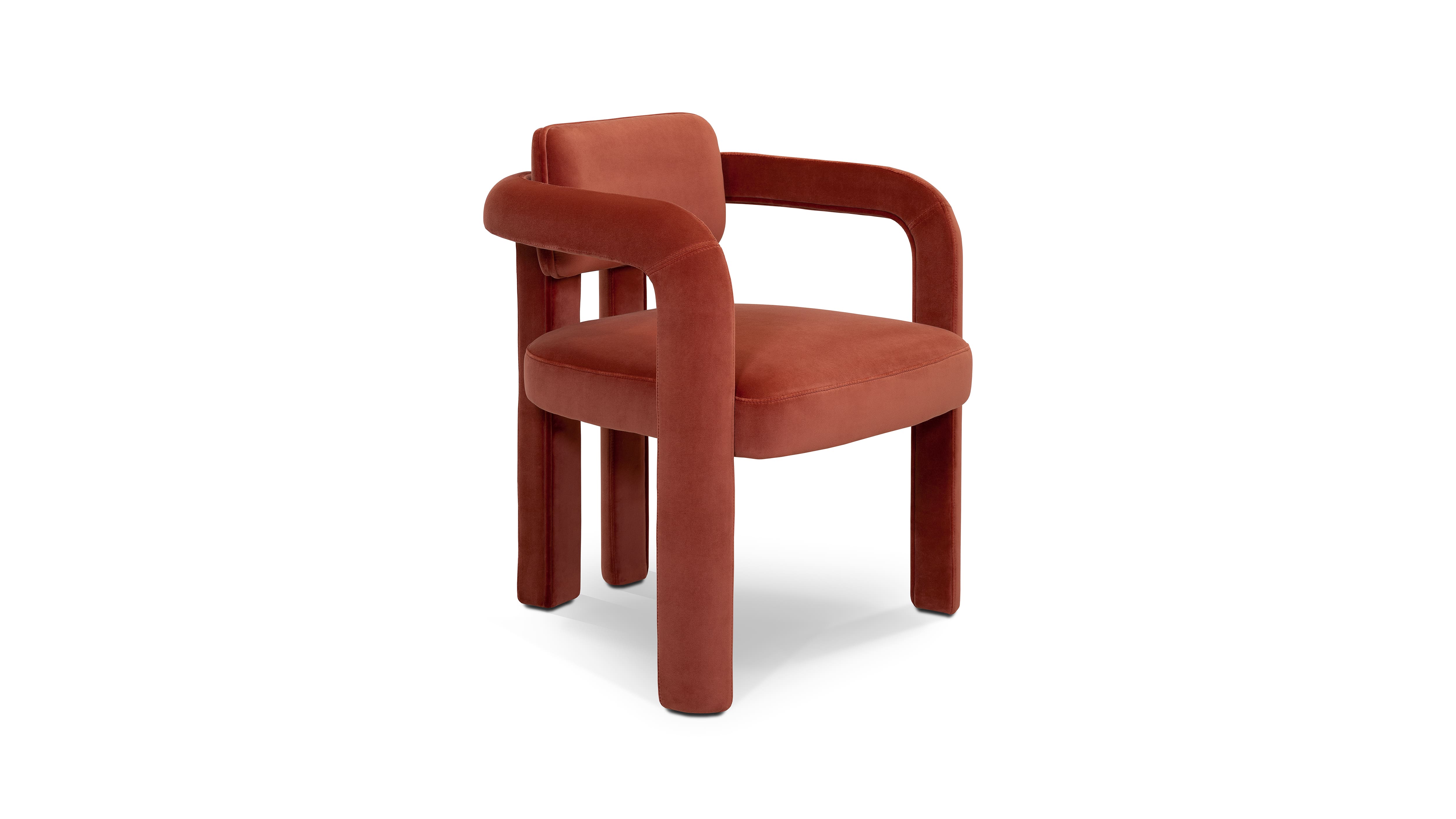 Dining Chair DOUBLE ARCH VELVET DINING CHAIR INSIDHERLAND