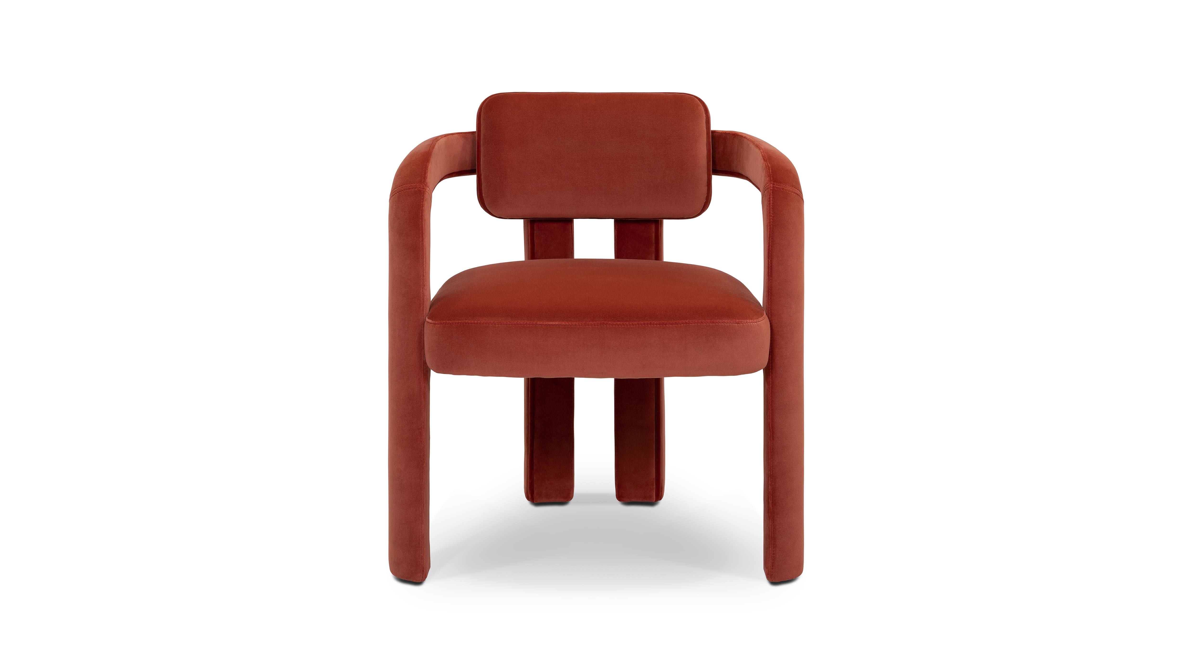 Dining Chair DOUBLE ARCH VELVET DINING CHAIR INSIDHERLAND