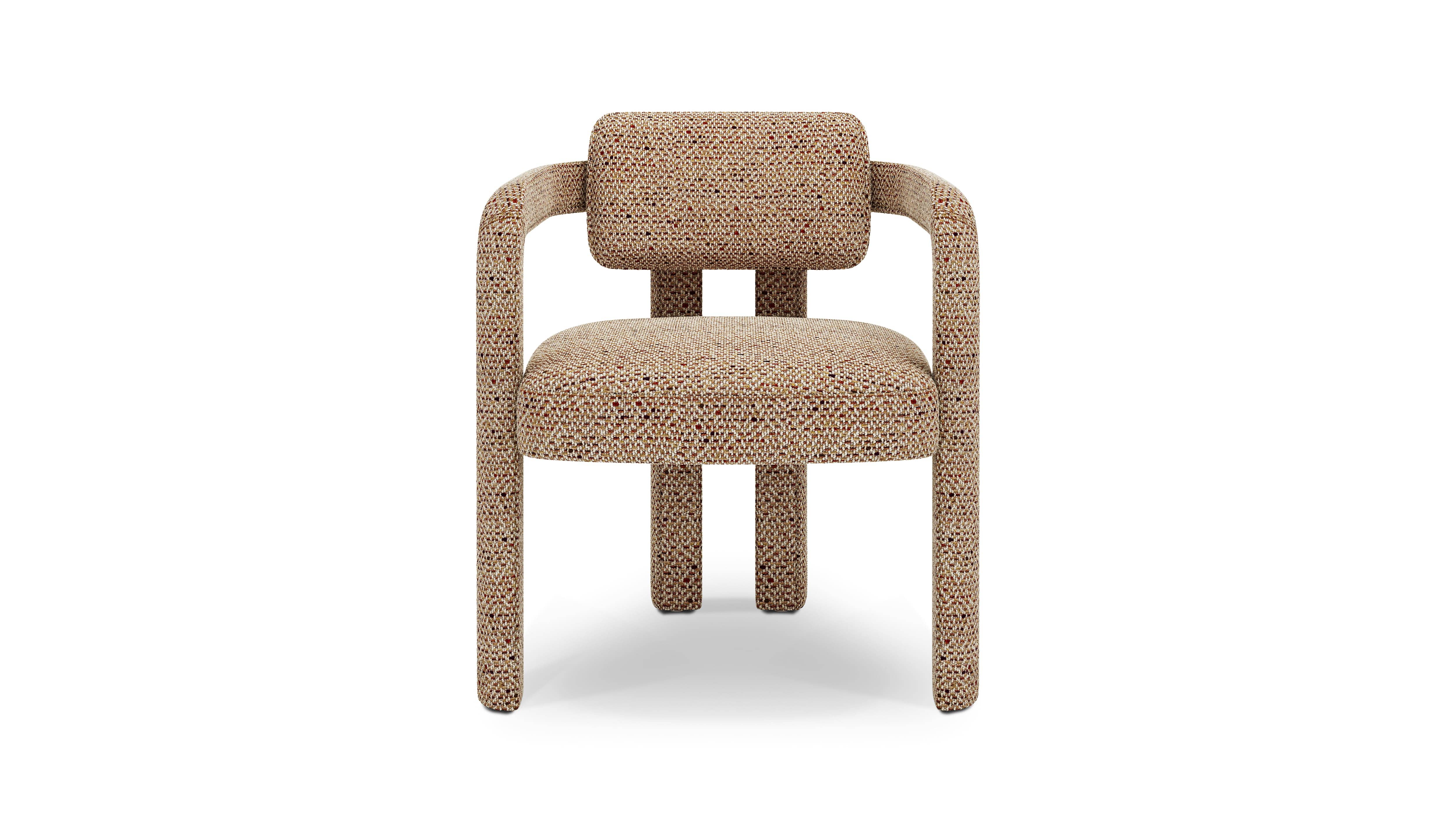 Dining Chair DOUBLE ARCH VELVET DINING CHAIR INSIDHERLAND