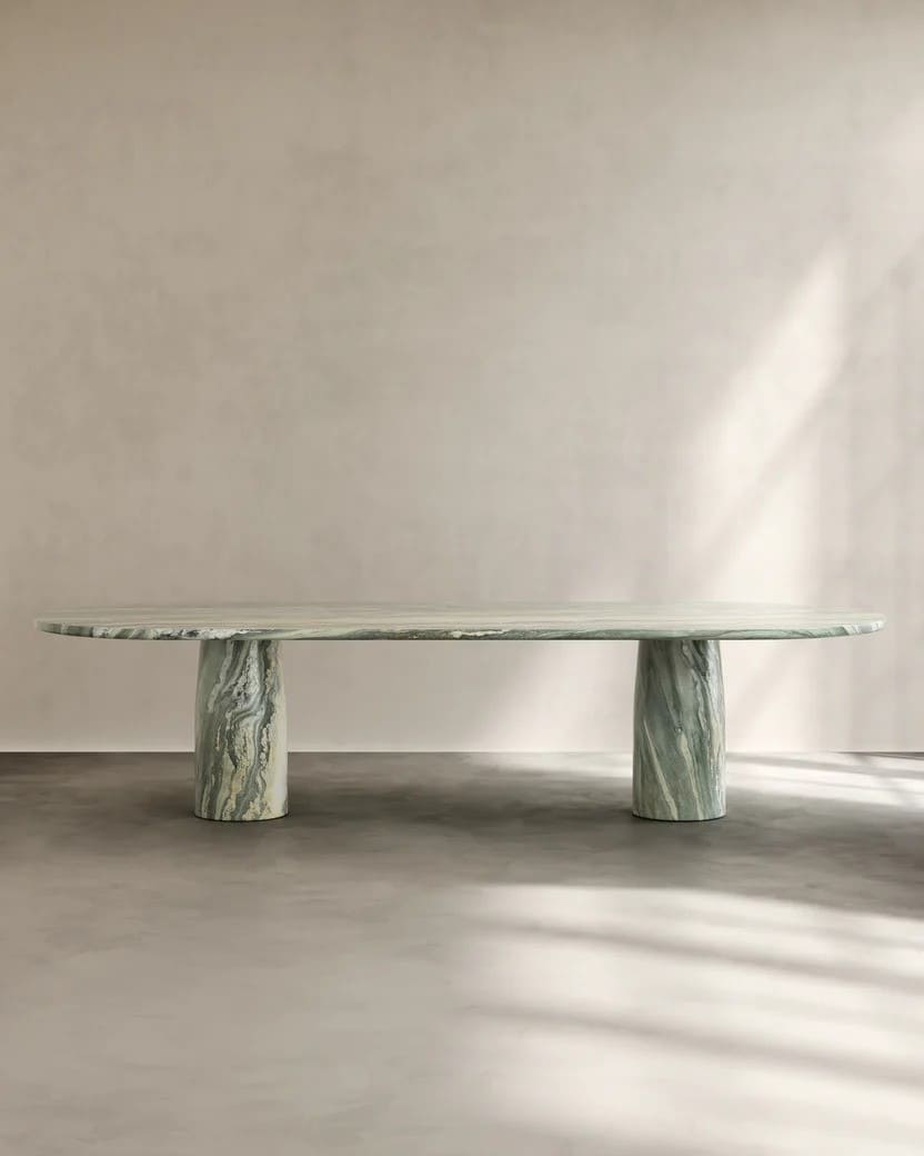 Dining Table Cippolino Marble ISOLA TABLE IV PALOMA EDITIONS