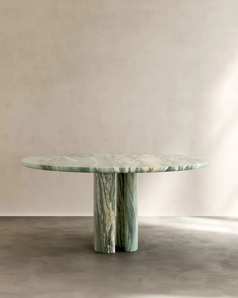 Dining Table Ø 160 cm x H 75 cm / Cippolino Marble ROMAN DINING TABLE PALOMA EDITIONS