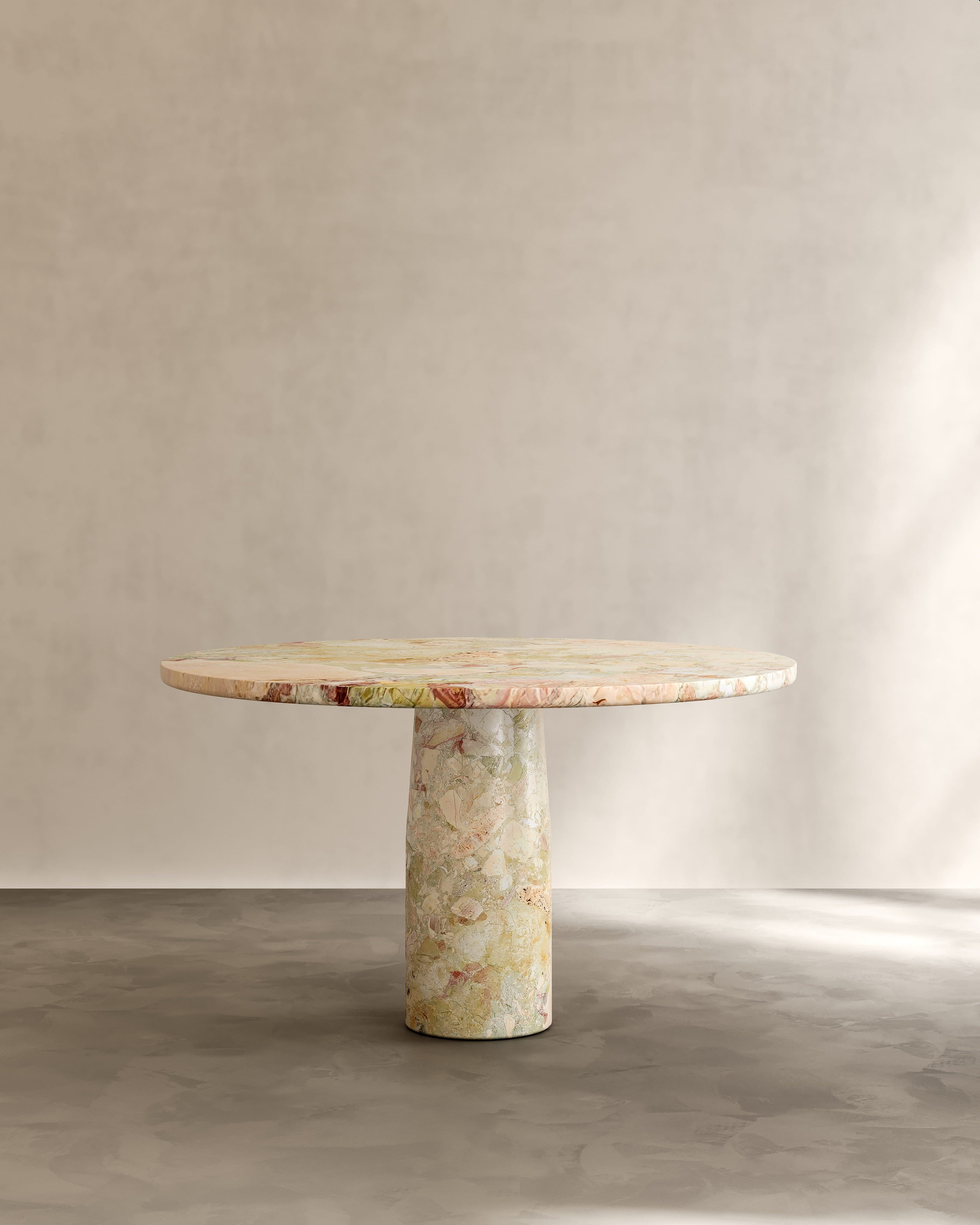 Dining Table Ø 90 cm x H 75 cm / Verde Breccia Marble ISOLA DINING TABLE PALOMA EDITIONS