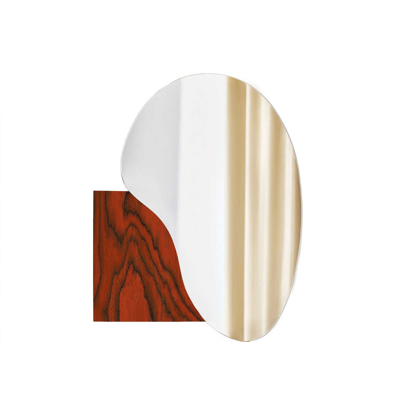 Mirror LAKE MIRROR 4 IN ETTORE SOTTSASS ALPI WOOD VENEER NOOM