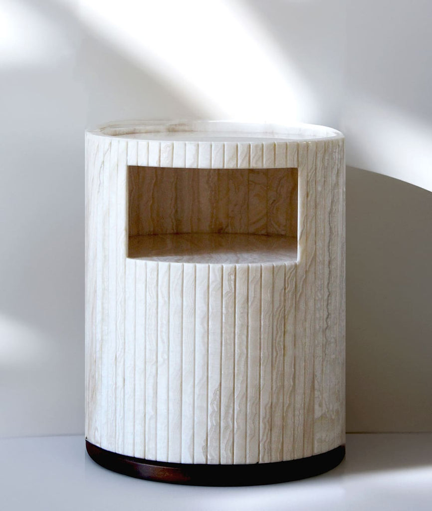 Side Table ISCHIA IVORY ONYX TABLE MARBERA