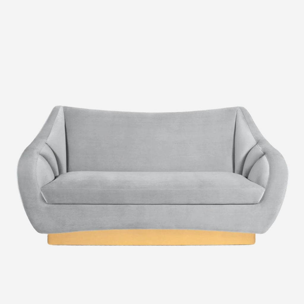 Sofa FIGUEROA | 2 SEAT SOFA Cotton velvet ref. 6030 - brushed brass INSIDHERLAND