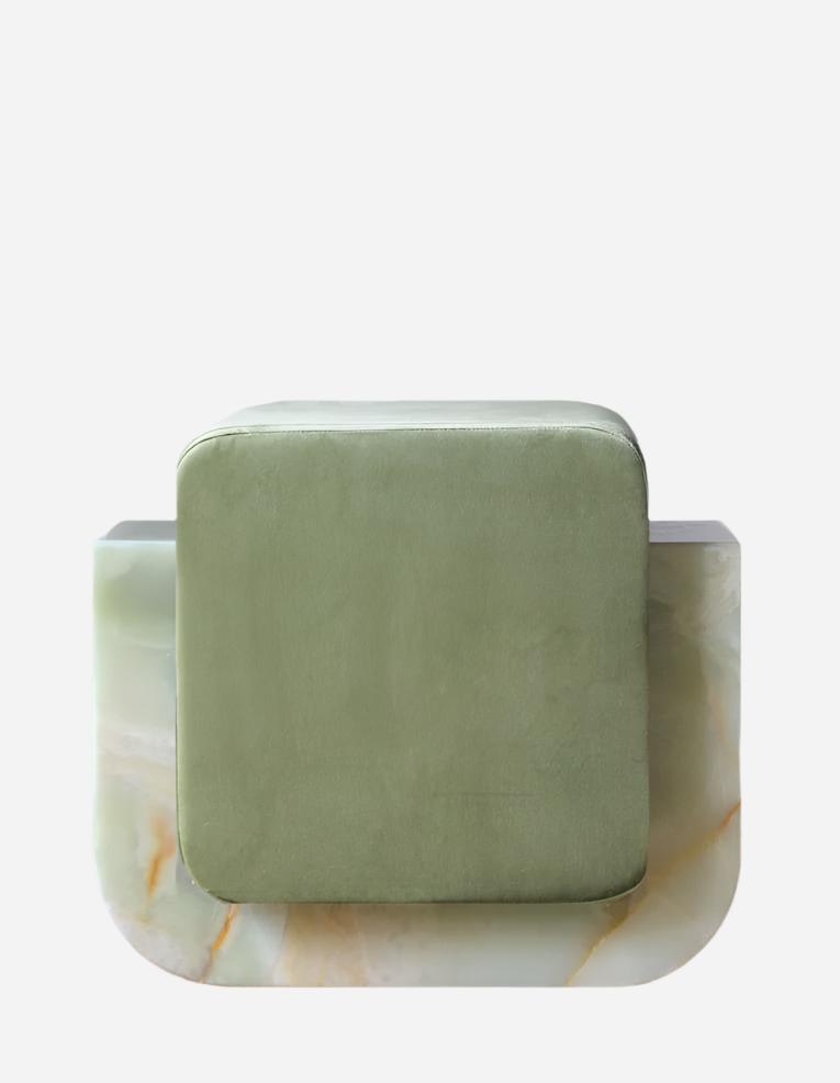 Stool GREEN ONYX OGGI STOOL MARBERA