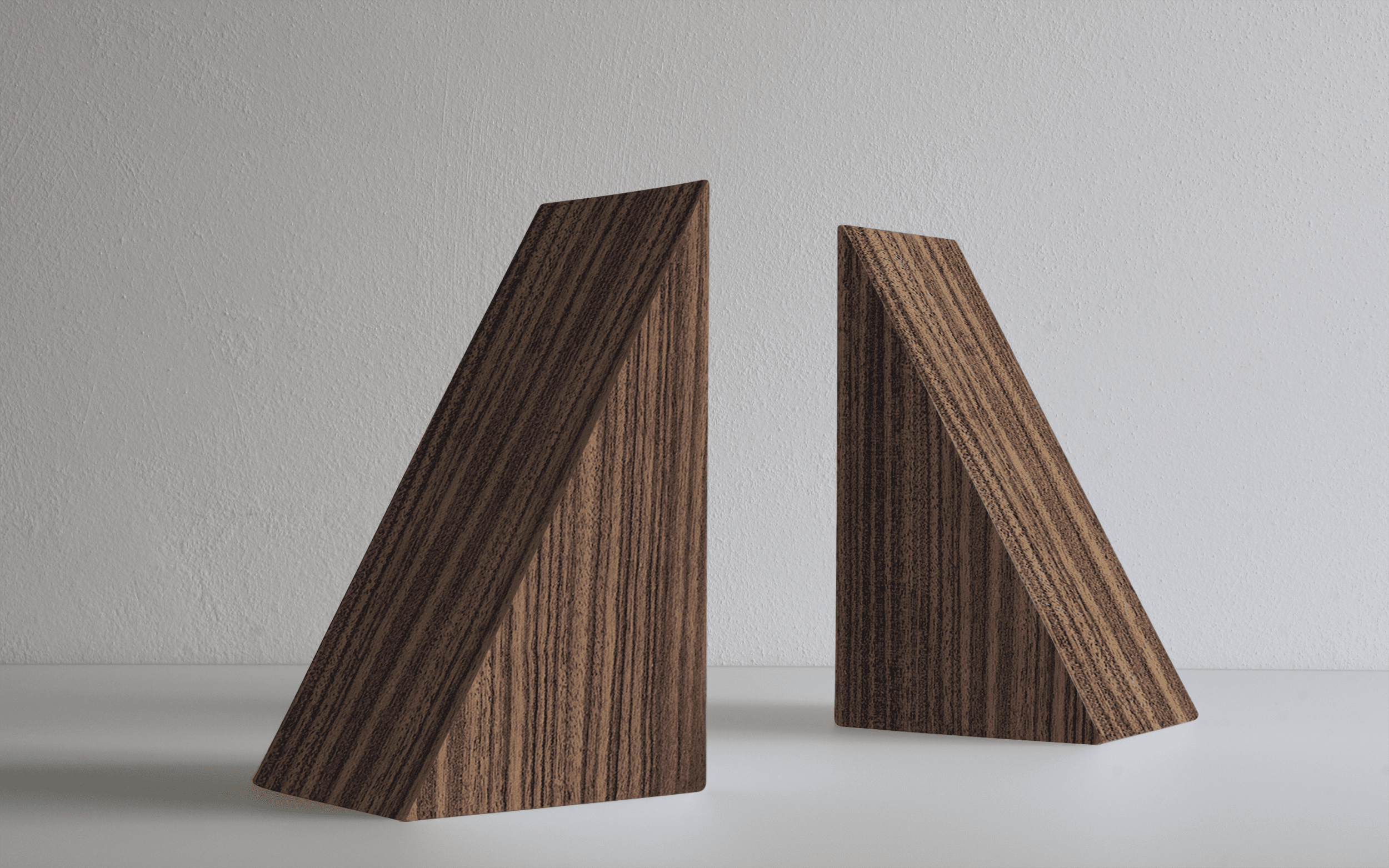 FORMAMINIMA BOOKENDS SET (OF 2) - EBONY MAKASSAR Bookends