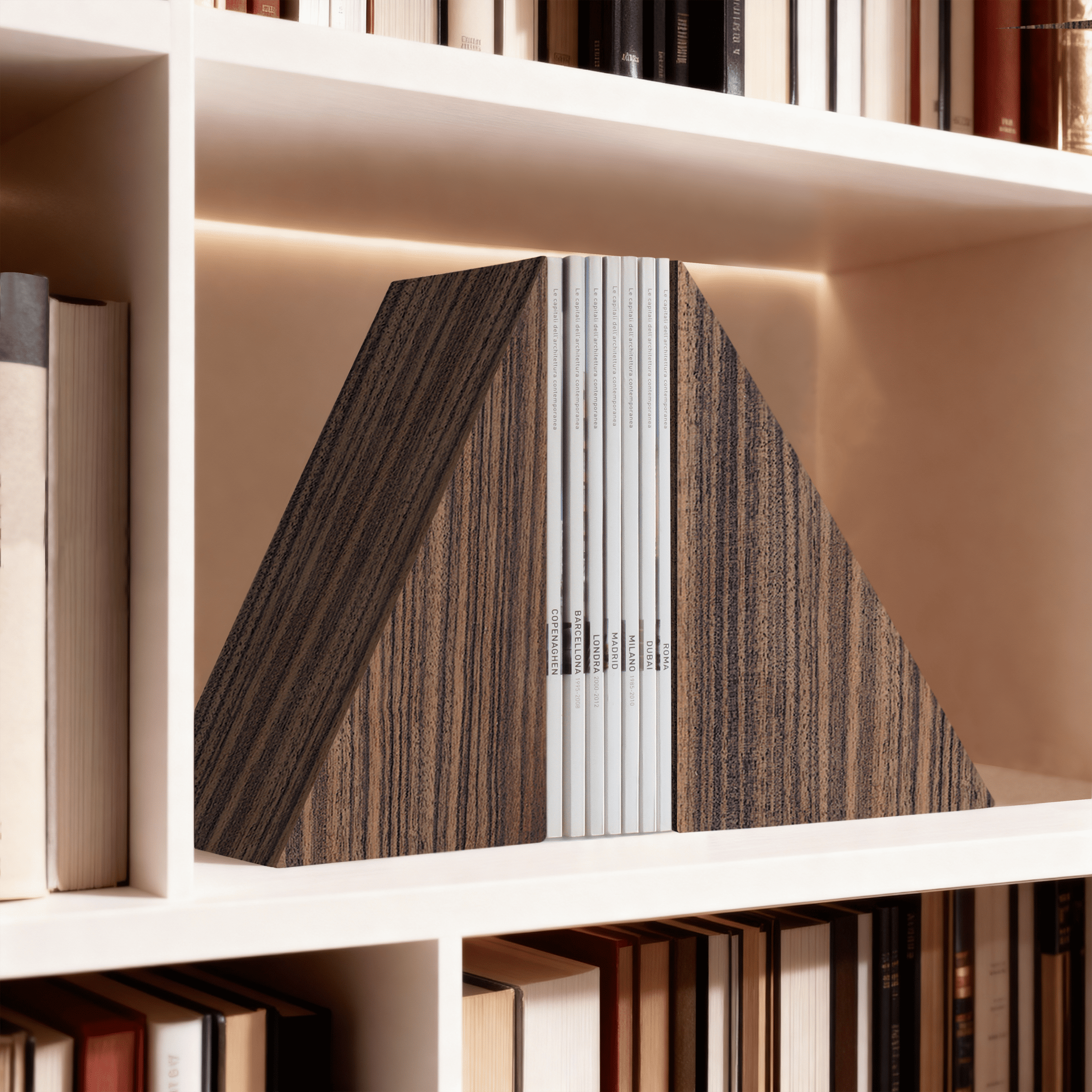 FORMAMINIMA BOOKENDS SET (OF 2) - EBONY MAKASSAR Bookends