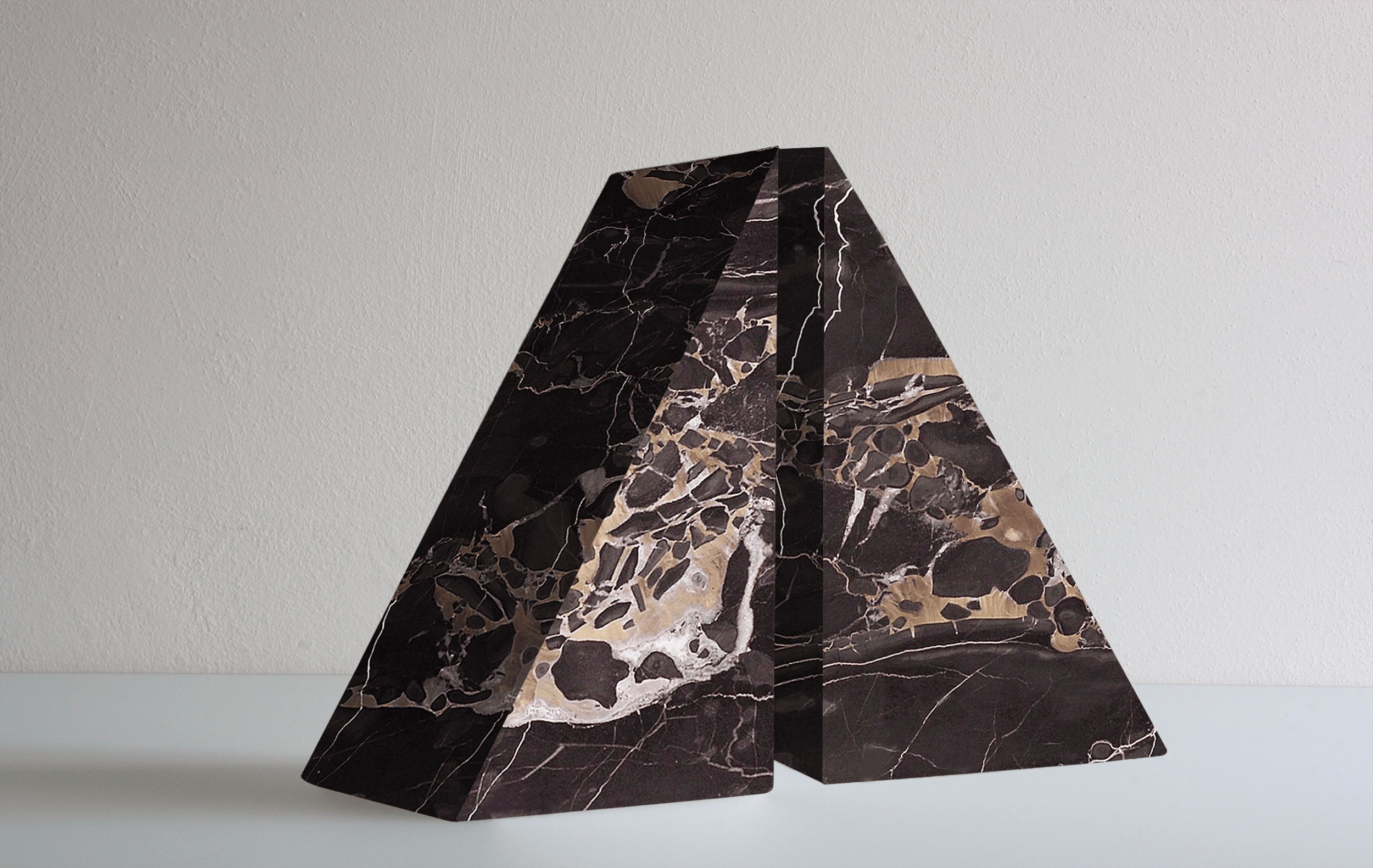 FORMAMINIMA BOOKENDS SET (OF 2) - PORTORO GOLD Bookends