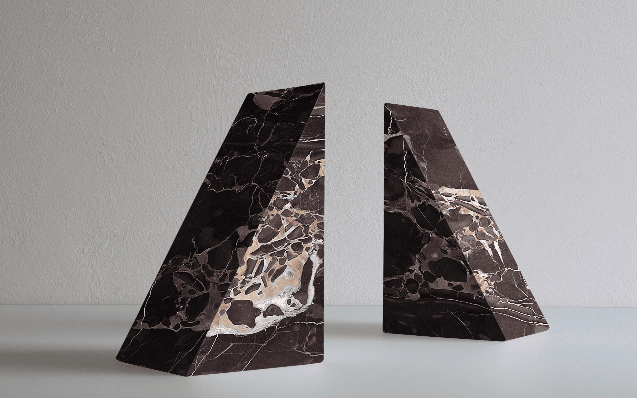 FORMAMINIMA BOOKENDS SET (OF 2) - PORTORO GOLD Bookends