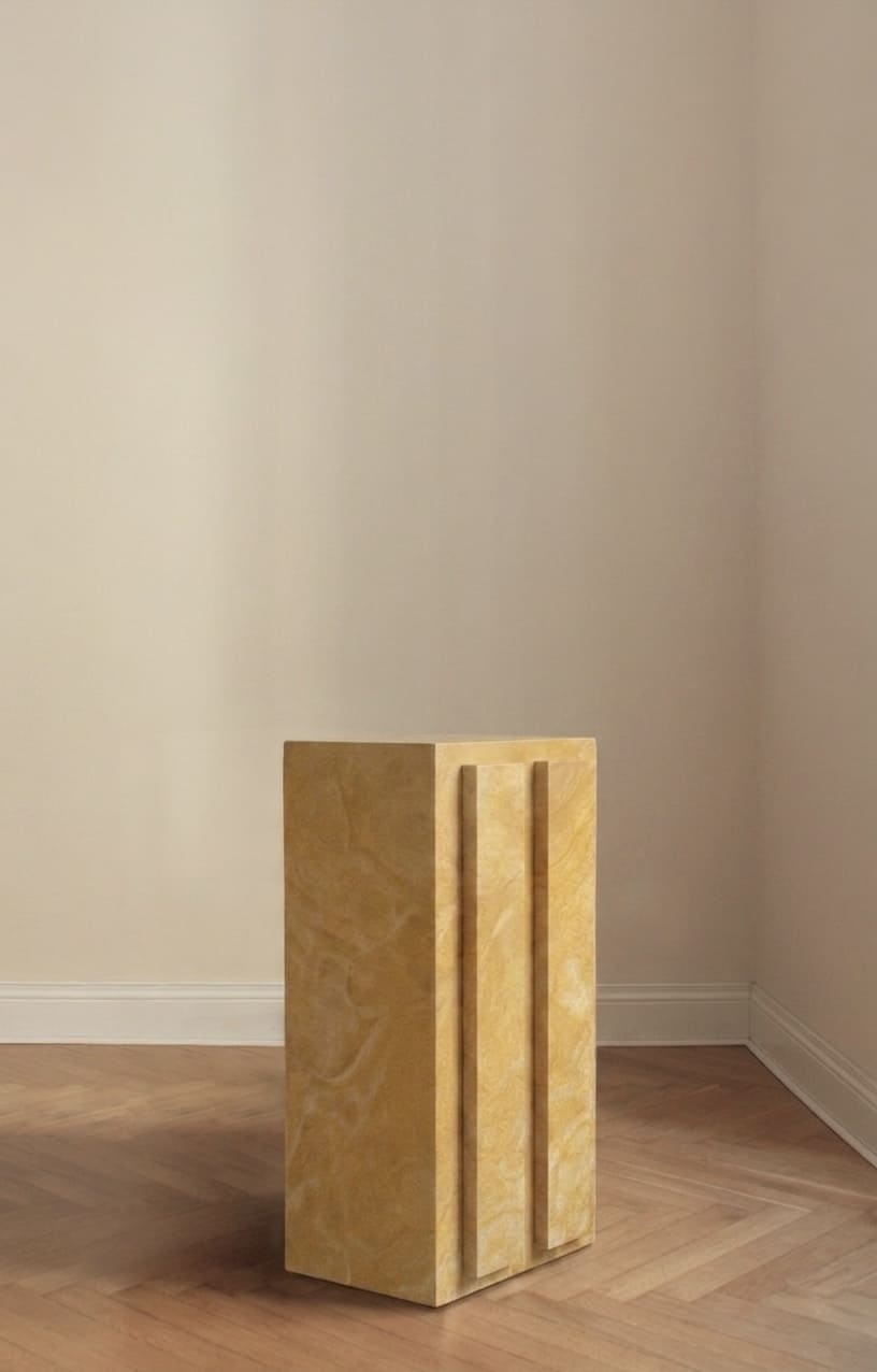 FORMAMINIMA SINGLE 01 SOLID/ONE - YELLOW STRIPE SERIES Side Table