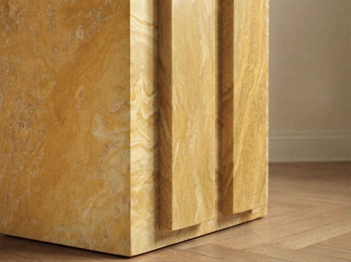 FORMAMINIMA SOLID/ONE DOUBLE 01 - YELLOW STRIPE SERIES Side Table