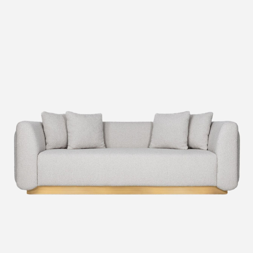 Sofa FOZ | 3 SEAT SOFA Woollen ref. 5 - oxidized brush brass INSIDHERLAND