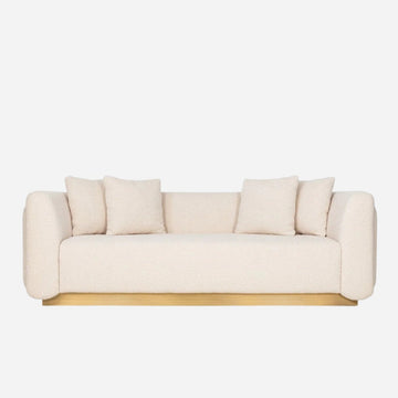 Sofa FOZ | 3 SEAT SOFA Woollen ref. 6 - oxidized brush brass INSIDHERLAND