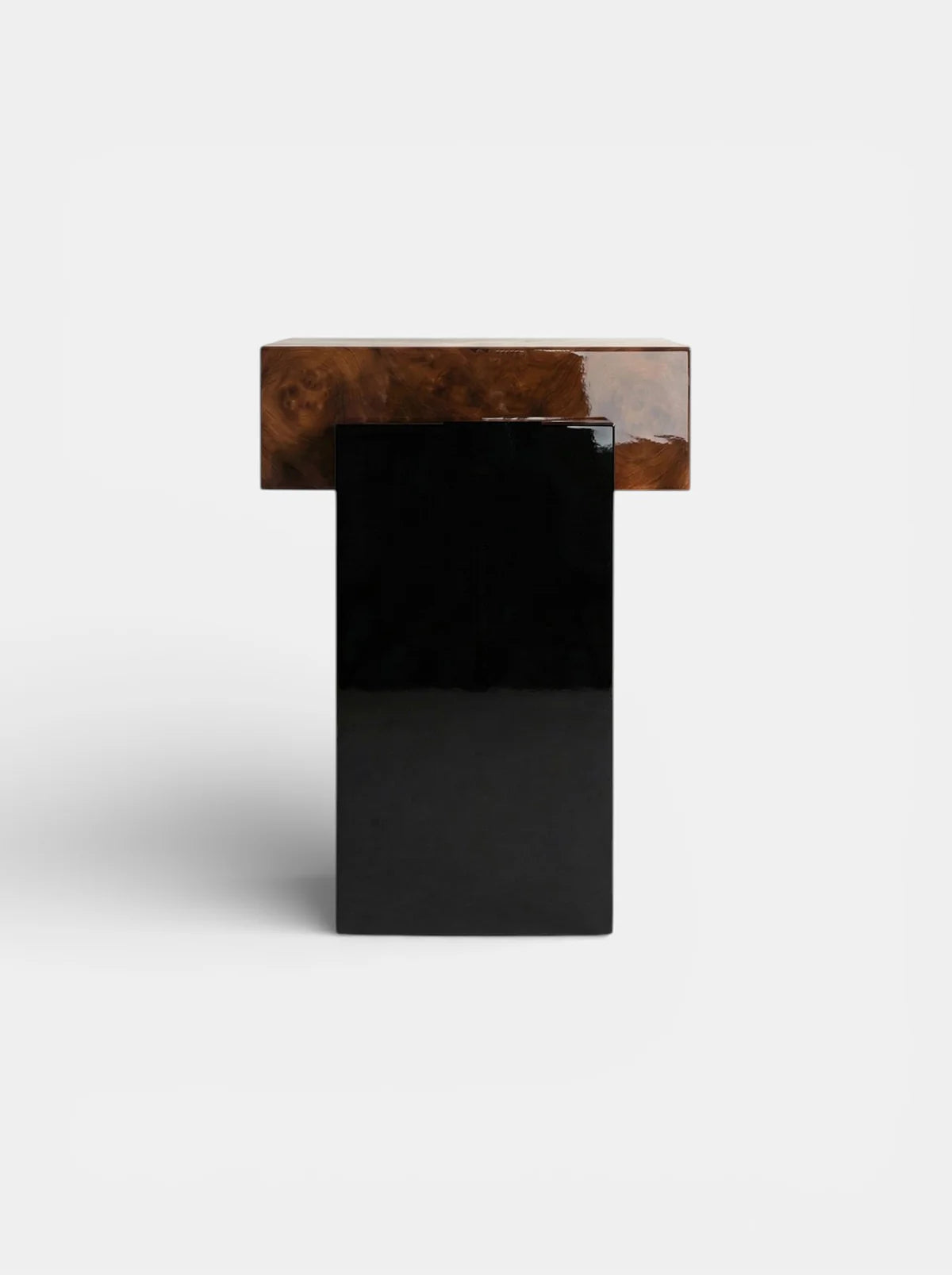 GAIA BURL WOOD & BLACK LACQUERED