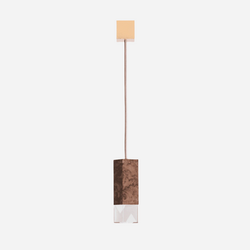 Pendant Lamp LAMP/ONE - WALNUT BRIARWOOD. | SINGLE SUSPENSION FORMAMINIMA