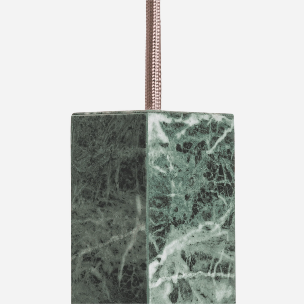 Pendant Lamp LAMP/ONE - GREEN ALPES MARBLE | SINGLE SUSPENSION FORMAMINIMA