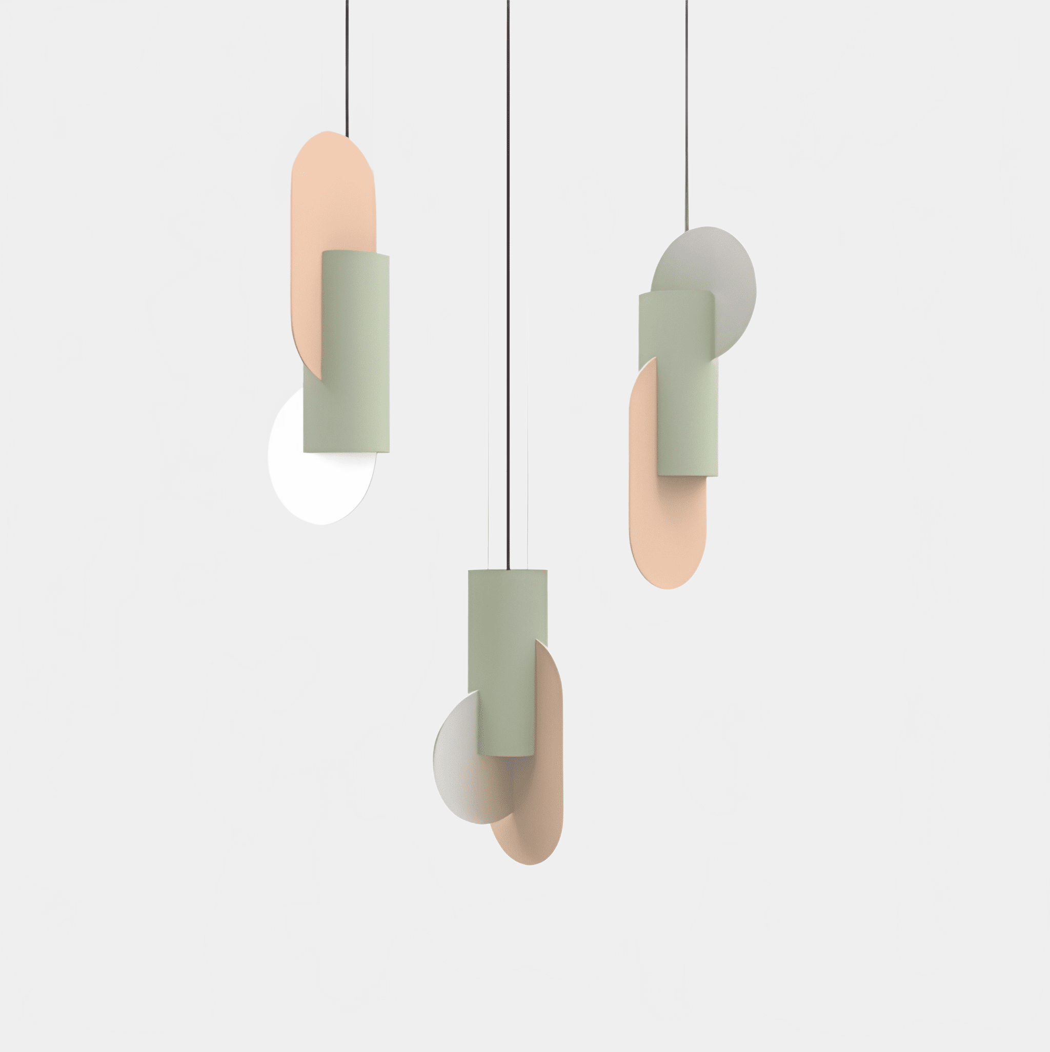 Hanging Light Pendant LAMP SUPREMATIC THREE CS3 NOOM