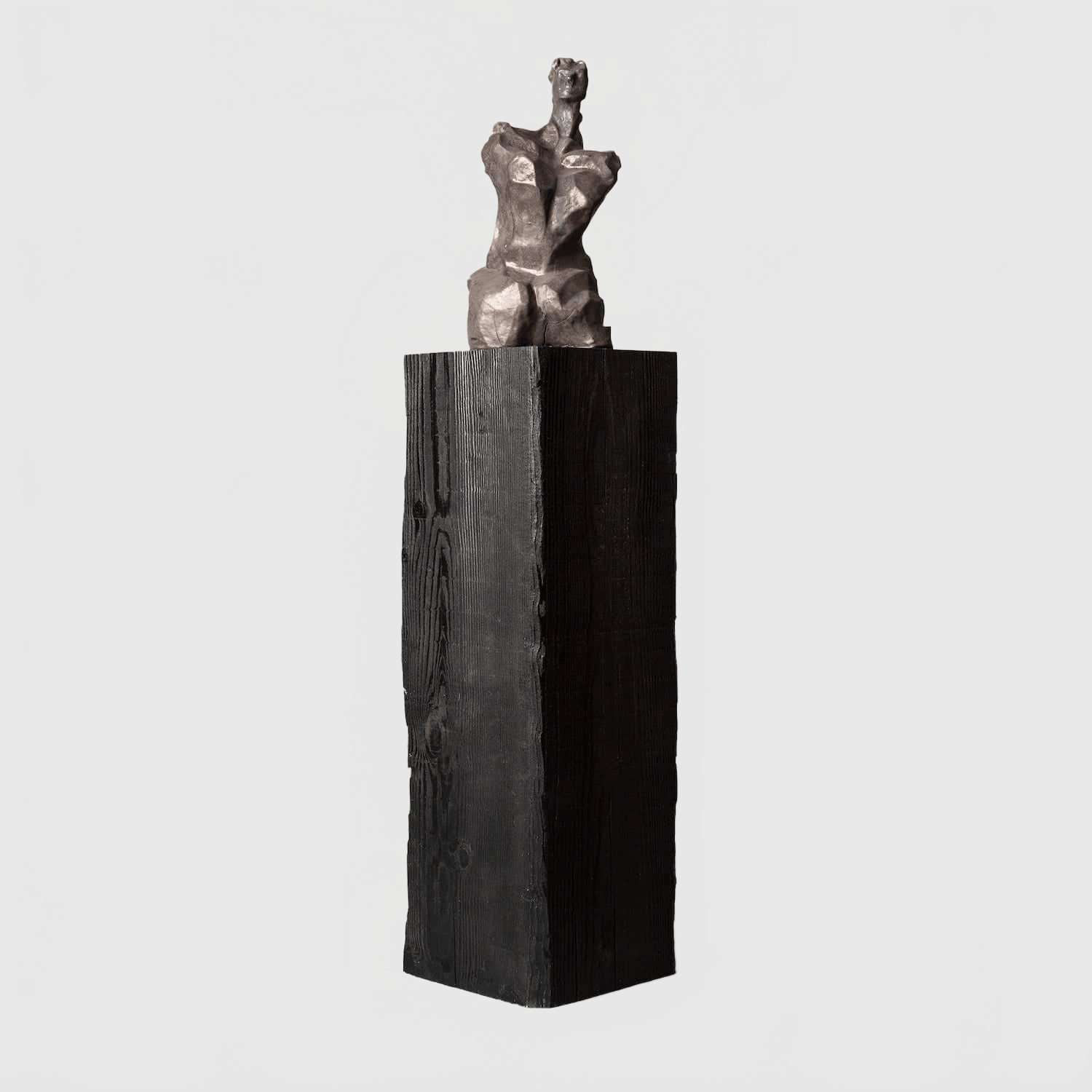 HOUSE OF LÉON CHARCOAL SCULPTURE PEDESTAL | TALL Pedestal