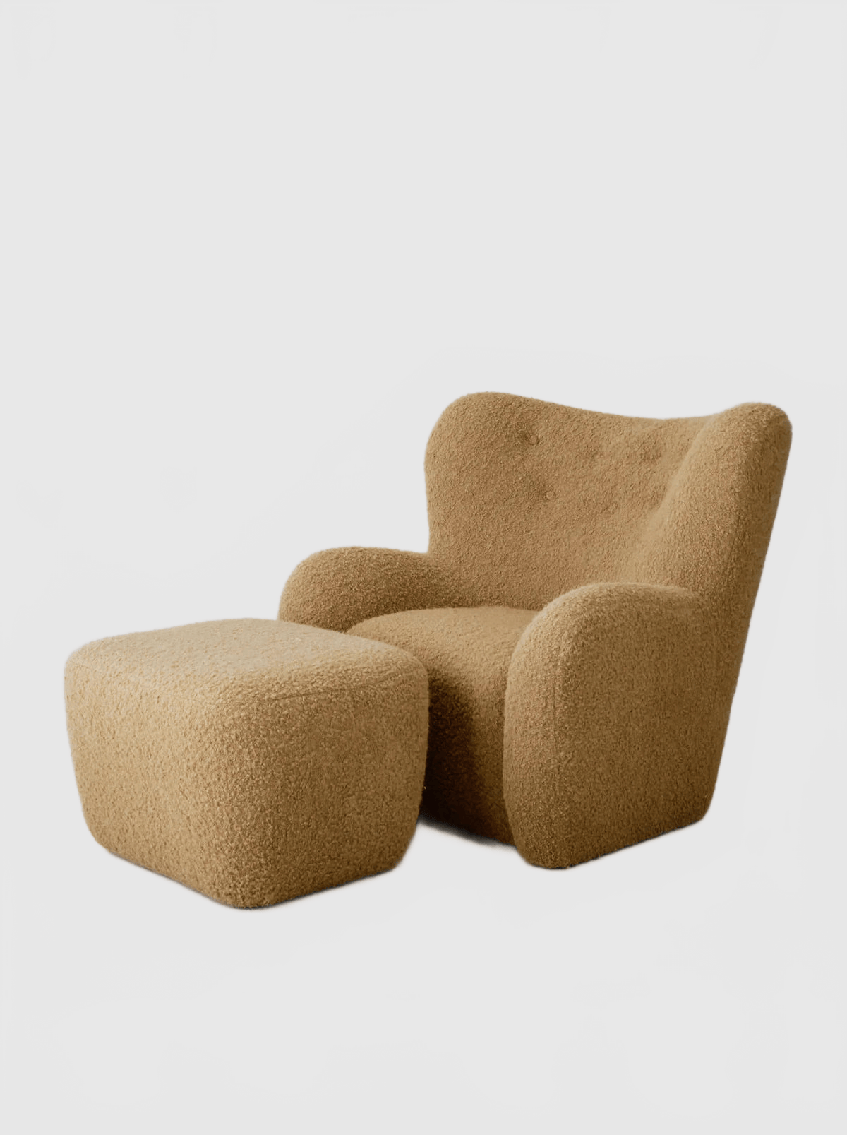 HOUSE OF LÉON PAPA TEDDY CHAIR | CAMEL BOUCLE Armchair