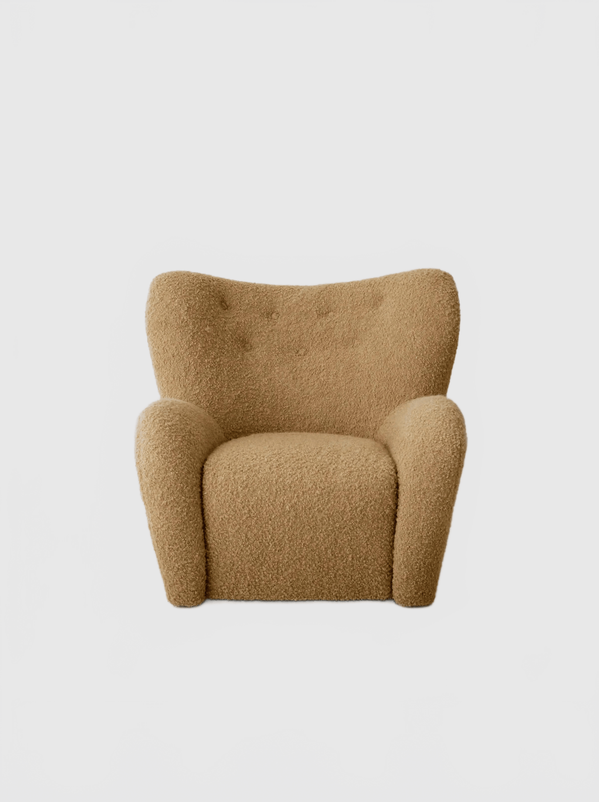 HOUSE OF LÉON PAPA TEDDY CHAIR | CAMEL BOUCLE Armchair