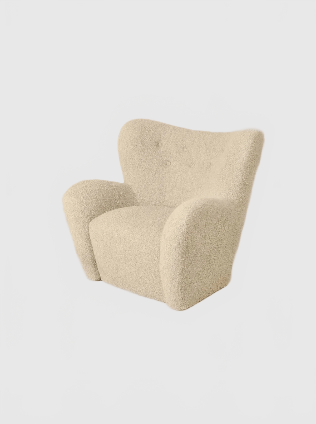 HOUSE OF LÉON PAPA TEDDY CHAIR | WHITE BOUCLE Armchair