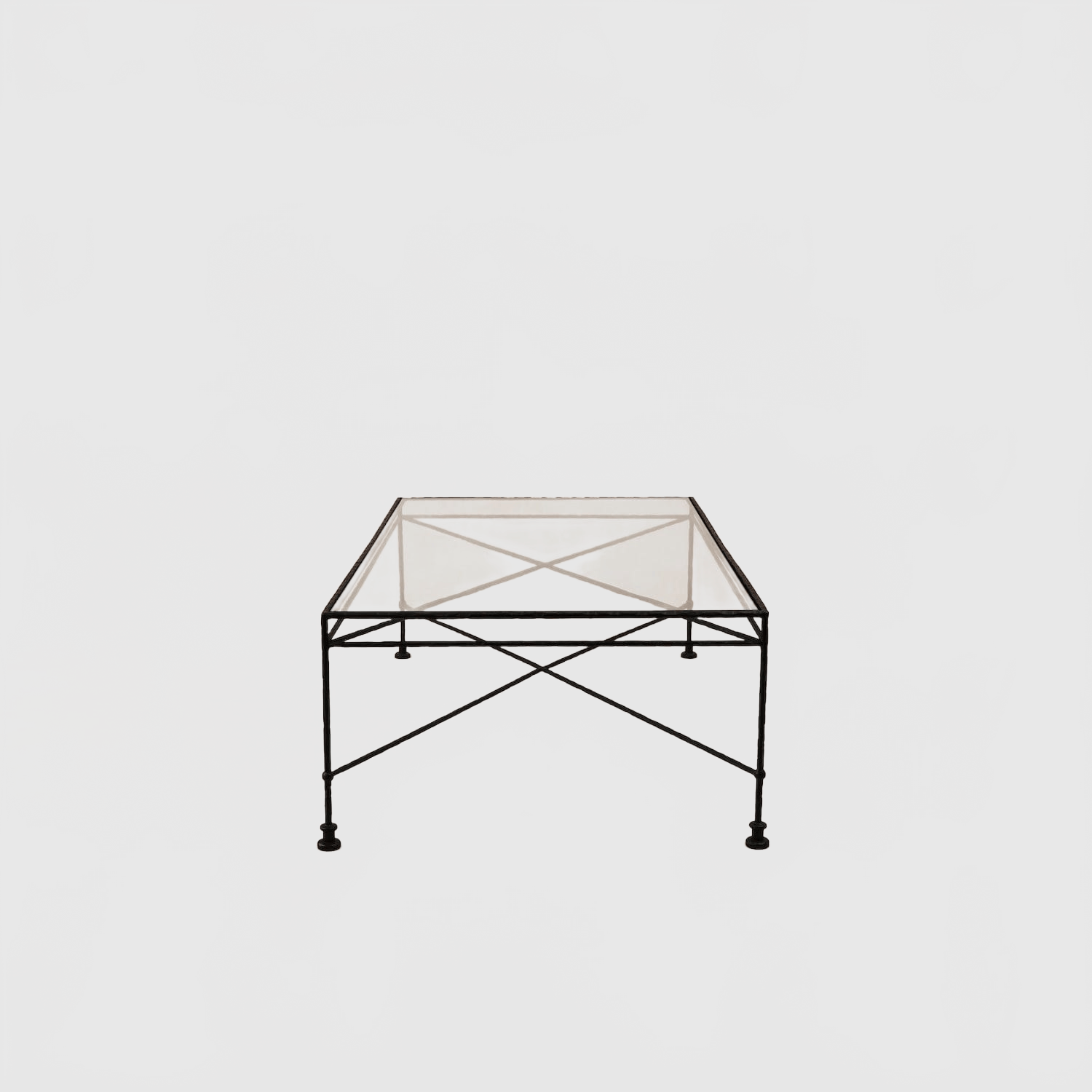 HOUSE OF LÉON PROVENCE OUTDOOR GLASS RECTANGULAR COFFEE TABLE | BLACK FRAME Outdoor Coffee Table