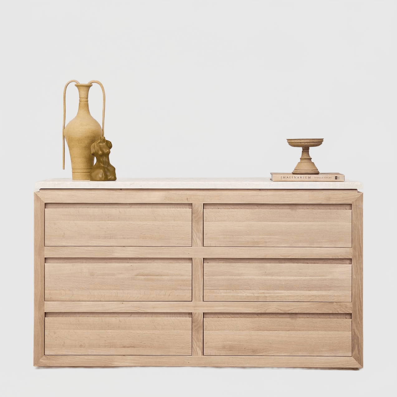 HOUSE OF LÉON SOFITA MARBLE DRESSER | WHITE OAK Dresser