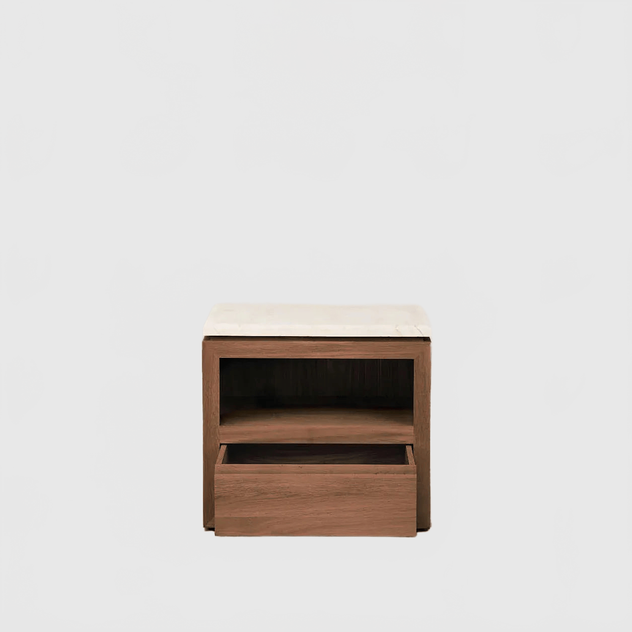 HOUSE OF LÉON SOFITA MARBLE NIGHTSTAND | MOCHA Bedside Table