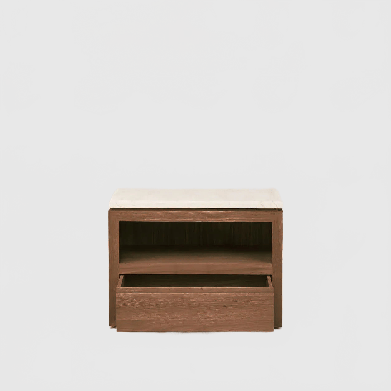 HOUSE OF LÉON SOFITA MARBLE NIGHTSTAND | MOCHA Bedside Table