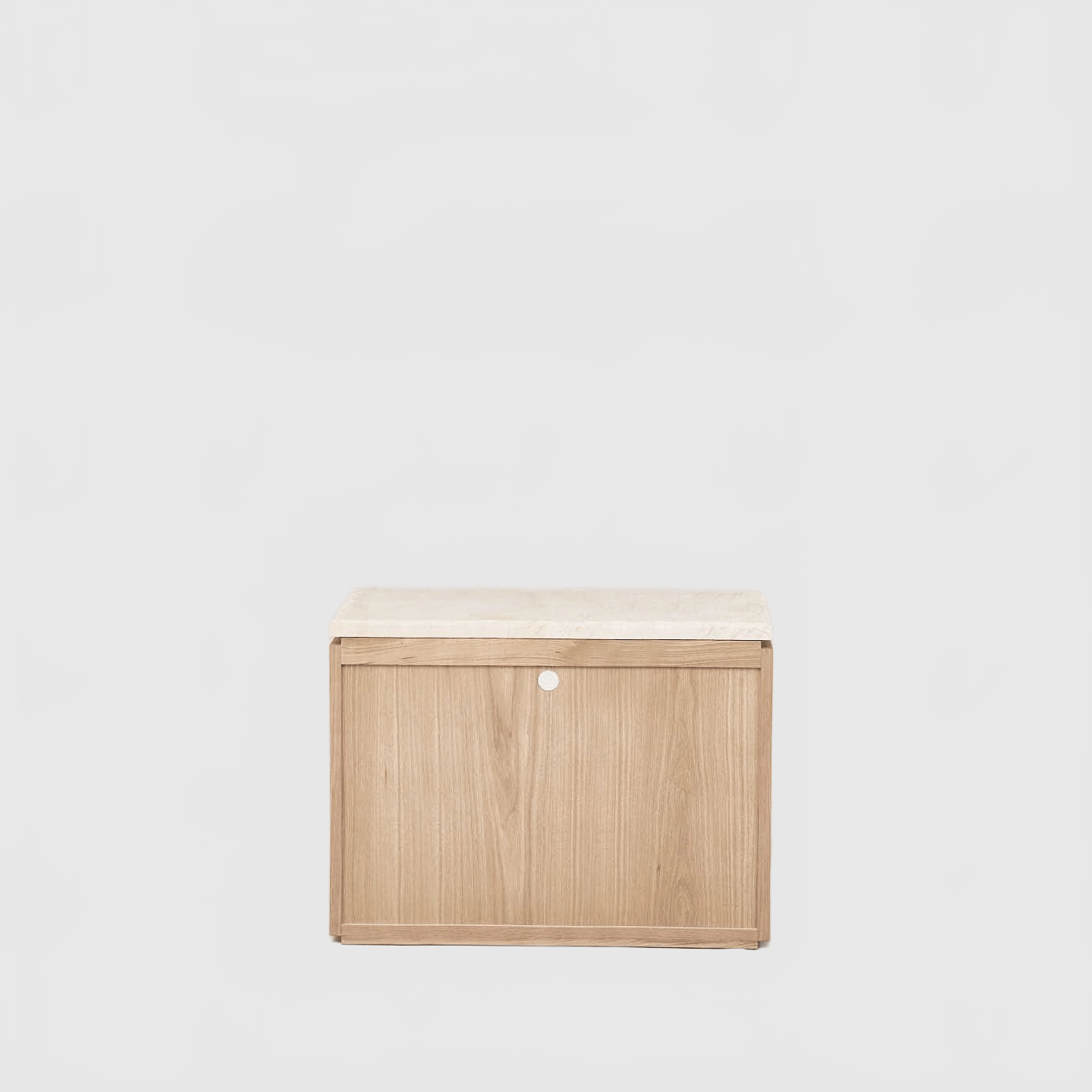 HOUSE OF LÉON SOFITA MARBLE NIGHTSTAND | WHITE OAK Bedside Table