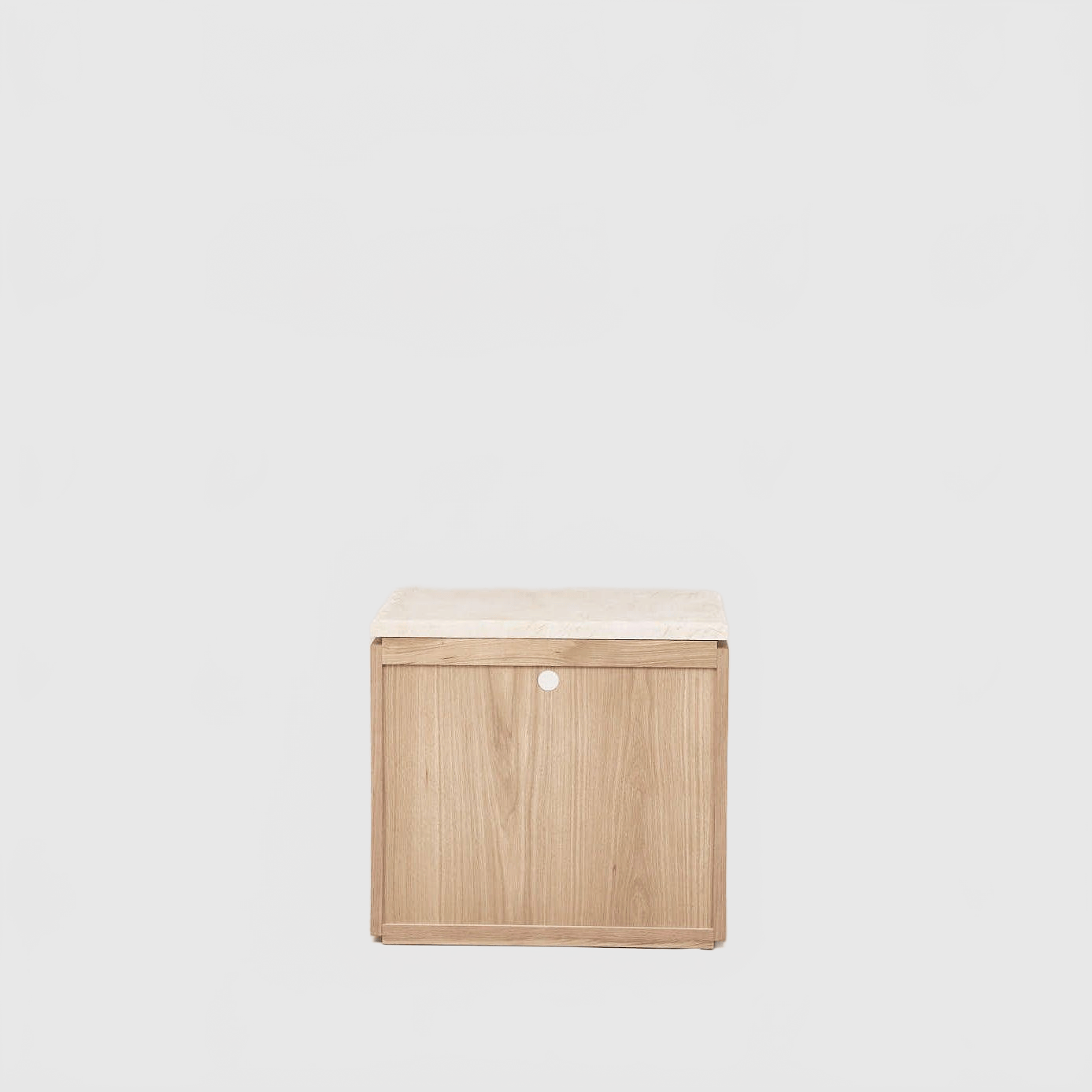 HOUSE OF LÉON SOFITA MARBLE NIGHTSTAND | WHITE OAK Bedside Table