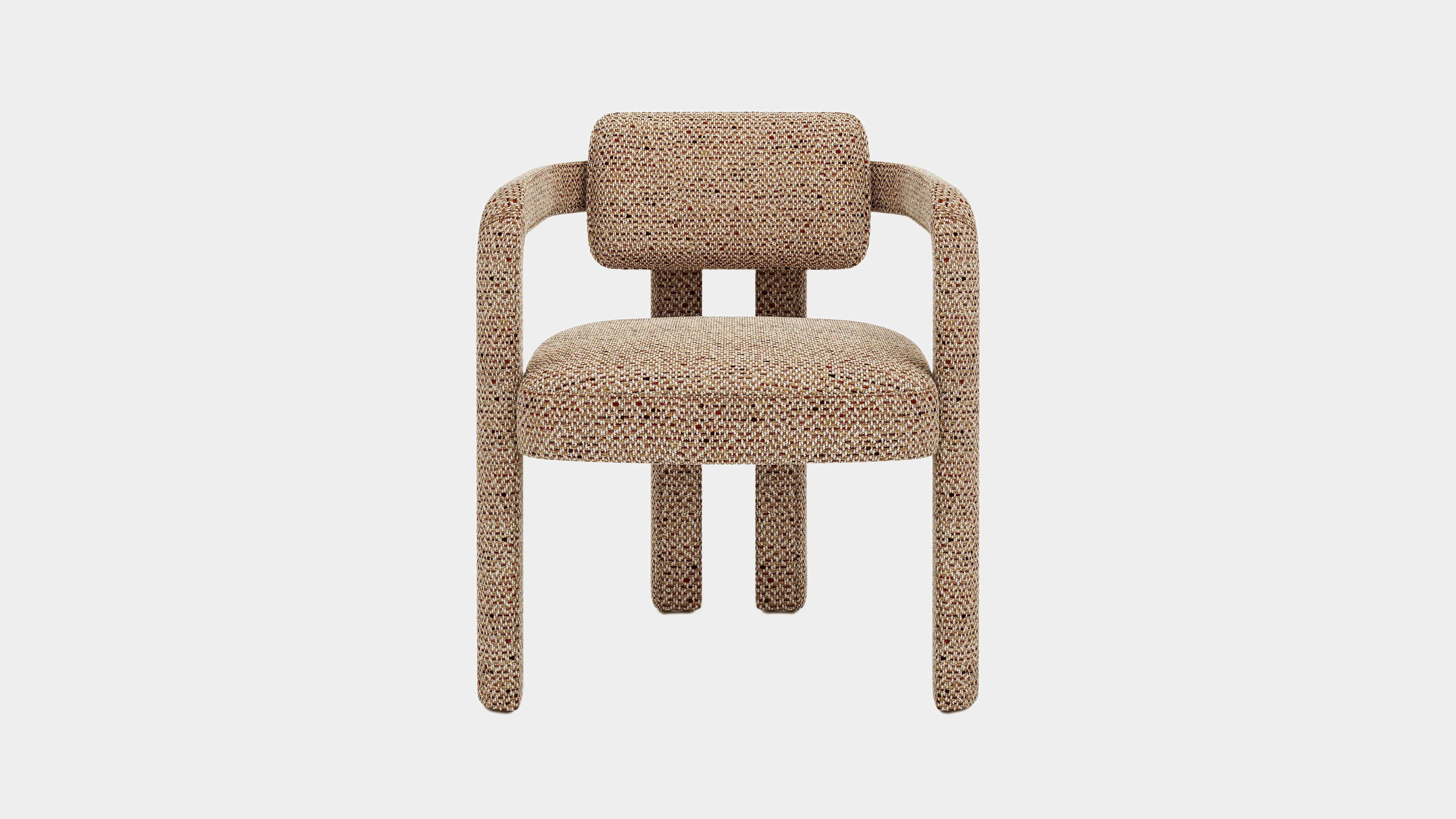 INSIDHERLAND DOUBLE ARCH VELVET DINING CHAIR Dining Chair