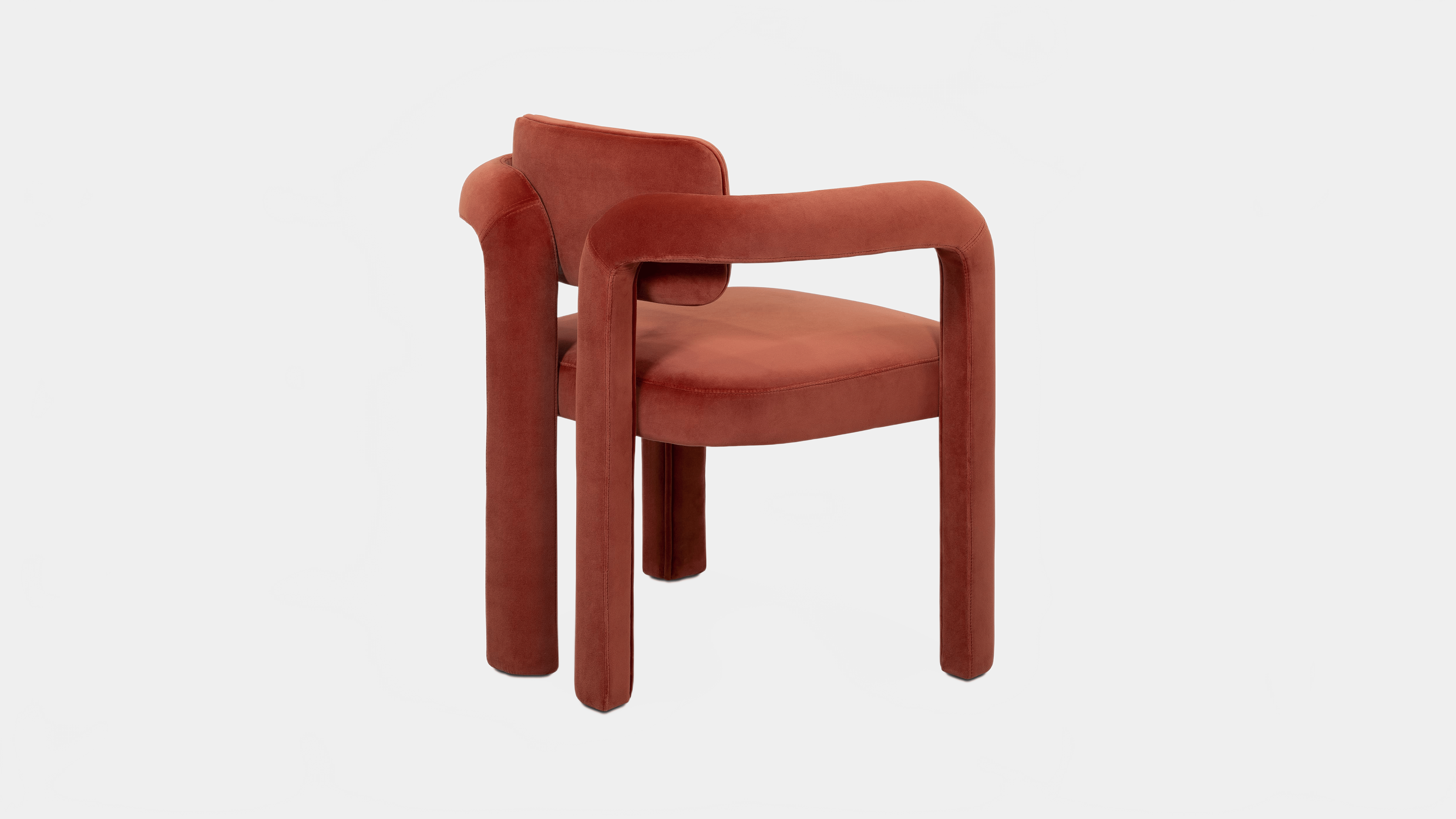 INSIDHERLAND DOUBLE ARCH VELVET DINING CHAIR Dining Chair
