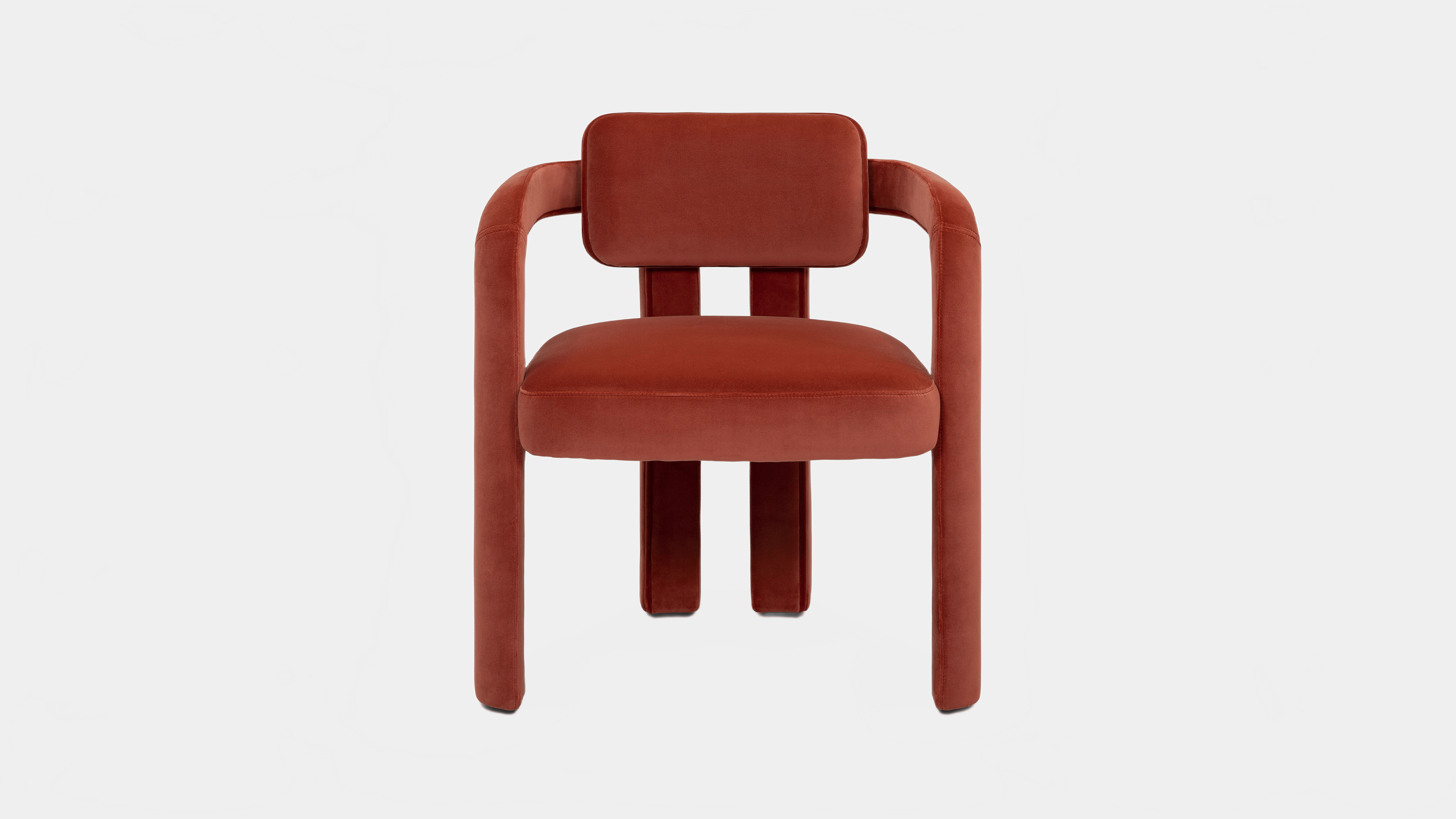 INSIDHERLAND DOUBLE ARCH VELVET DINING CHAIR Dining Chair