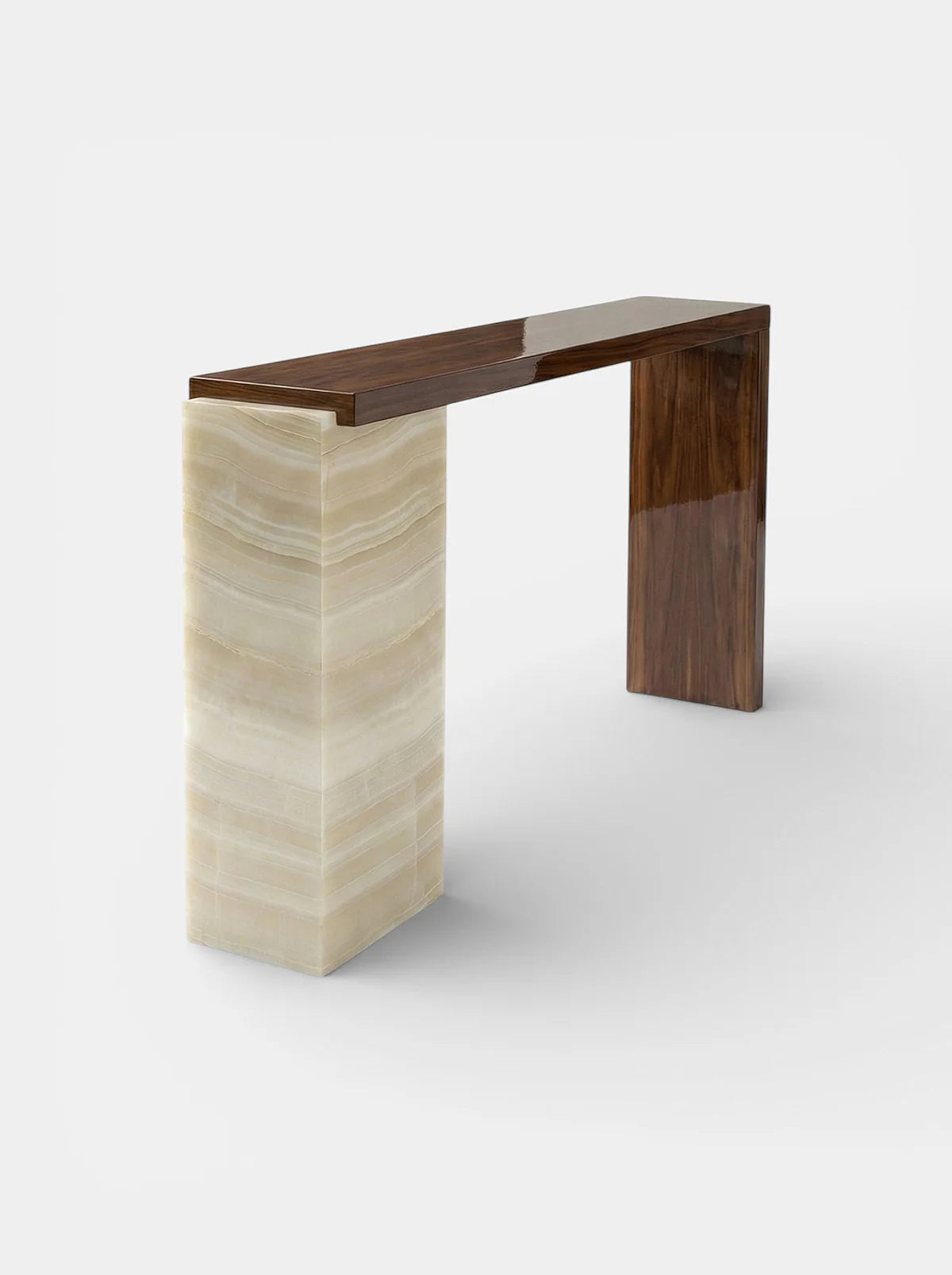 JILL WOOD & IVORY ONYX CONSOLE