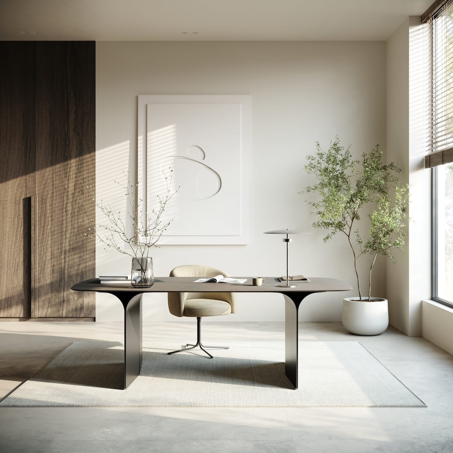 JOLI ARCS FAUX ELYPS TABLE Dining Table