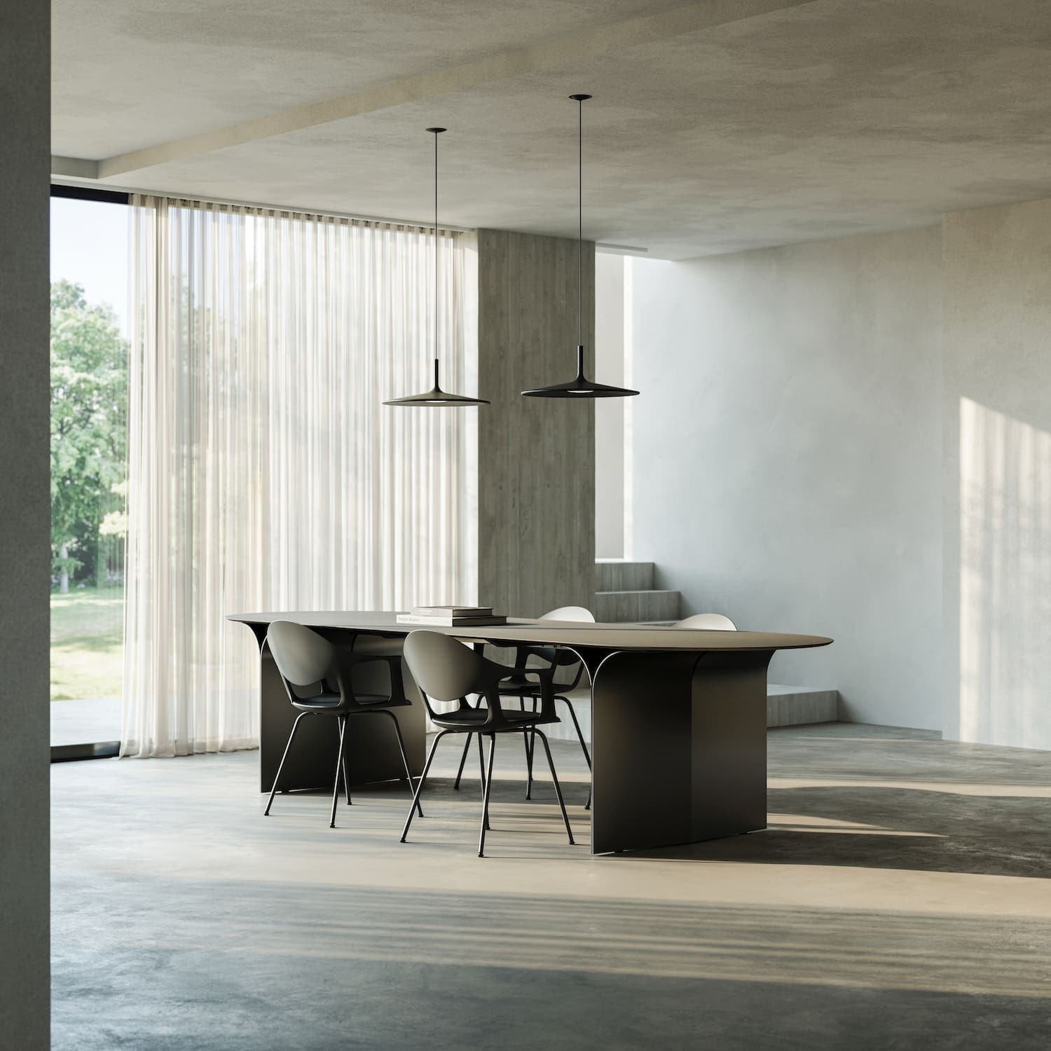 JOLI ARCS OVAL DINING TABLE Dining Table