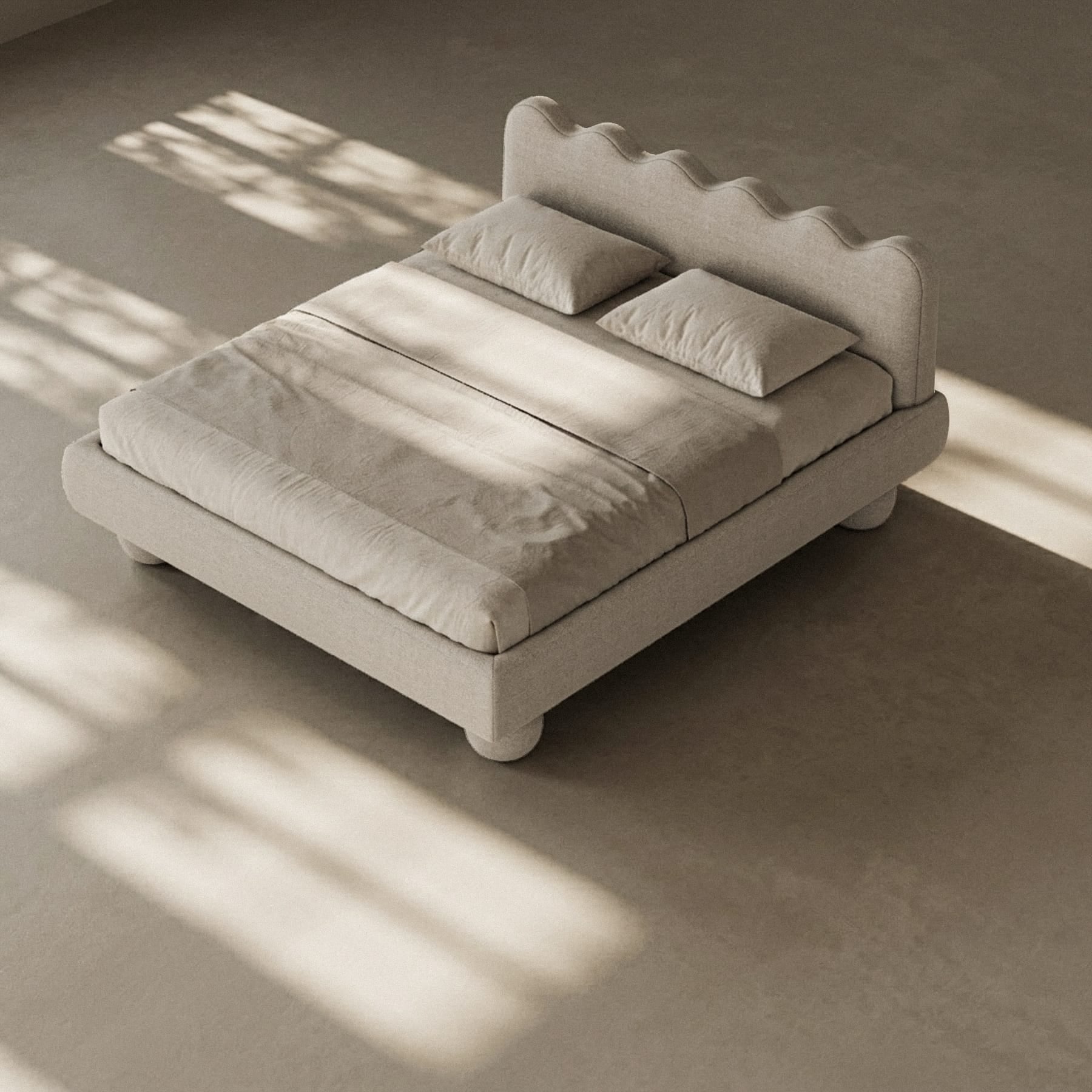 KWARS MUSE BED Bed Frame + Headboard