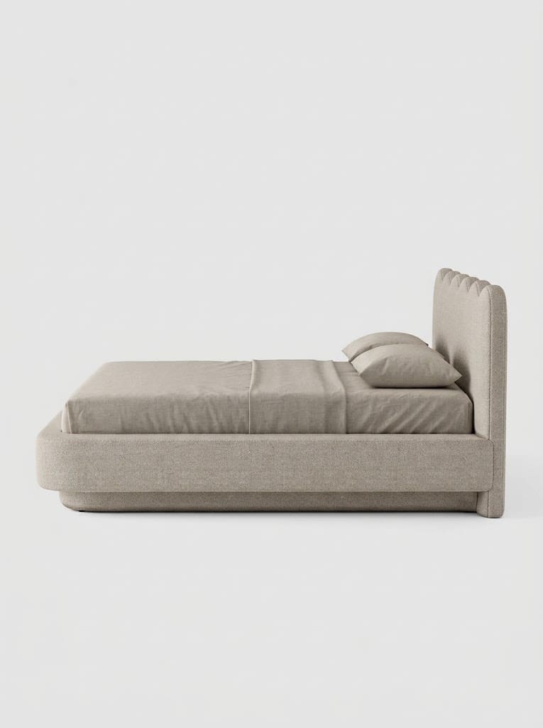 KWARS WAVE BED Bed Frame + Headboard