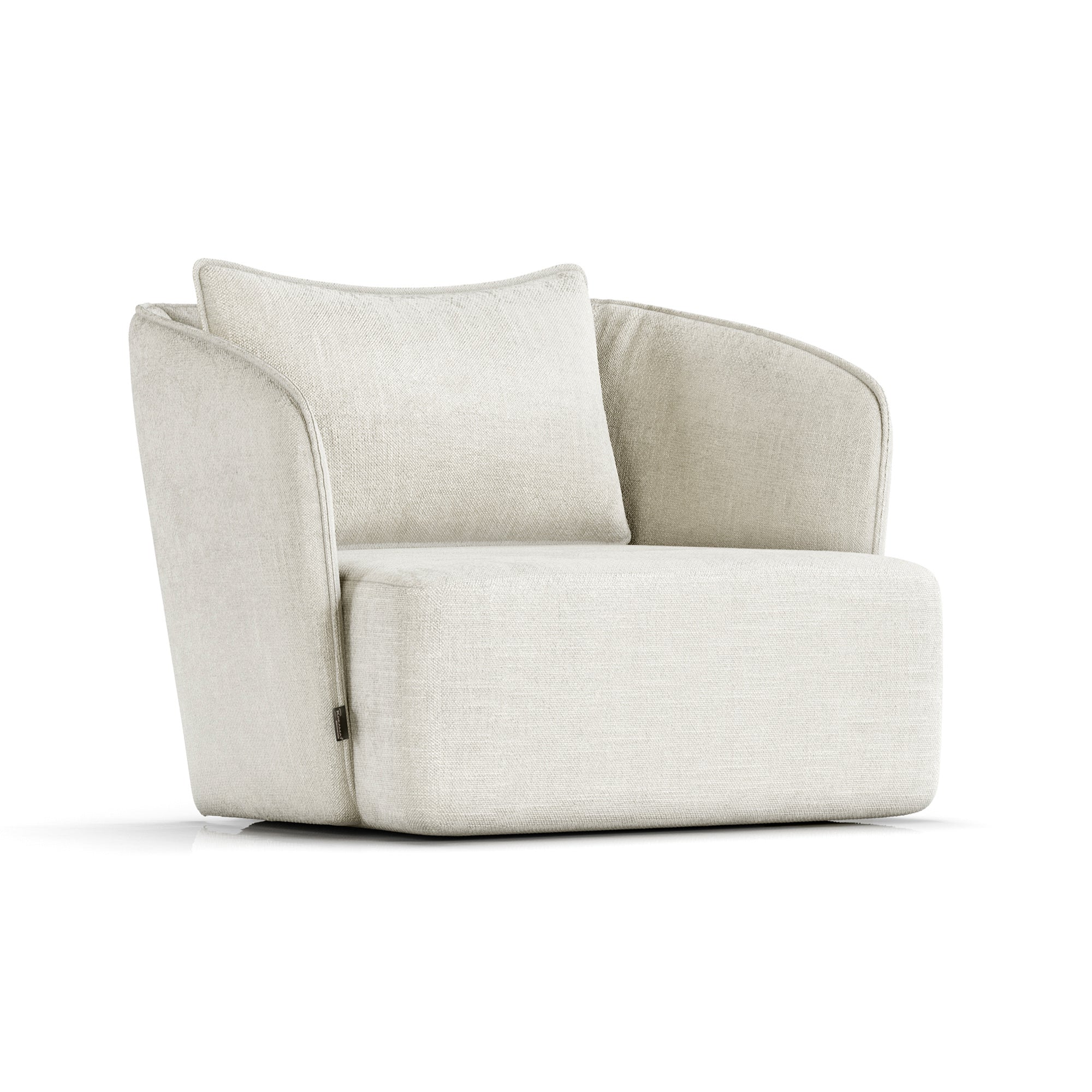 Lounge Chair Bergamo - Beige 05 LYFOS SINGLE SEAT LOUNGE CHAIR KREAMAT