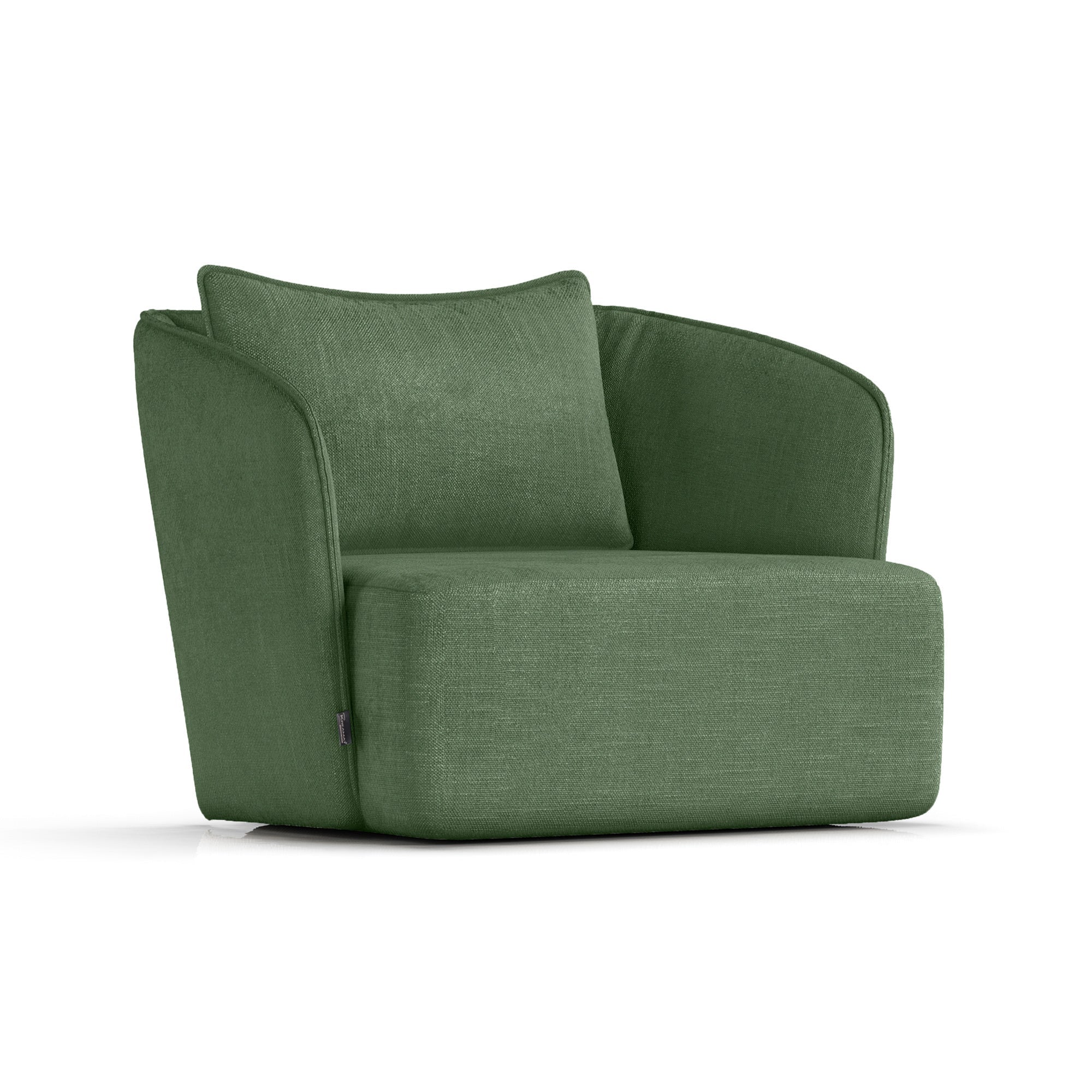 Lounge Chair Bergamo - Green 12 LYFOS SINGLE SEAT LOUNGE CHAIR KREAMAT