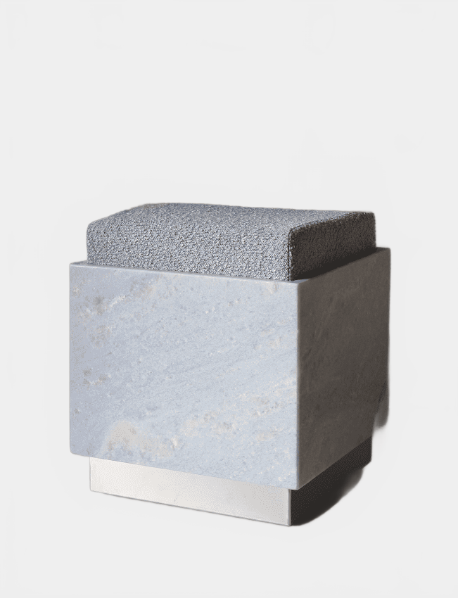 MARBERA ALFIE BLUE SKY MARBLE STOOL Stool