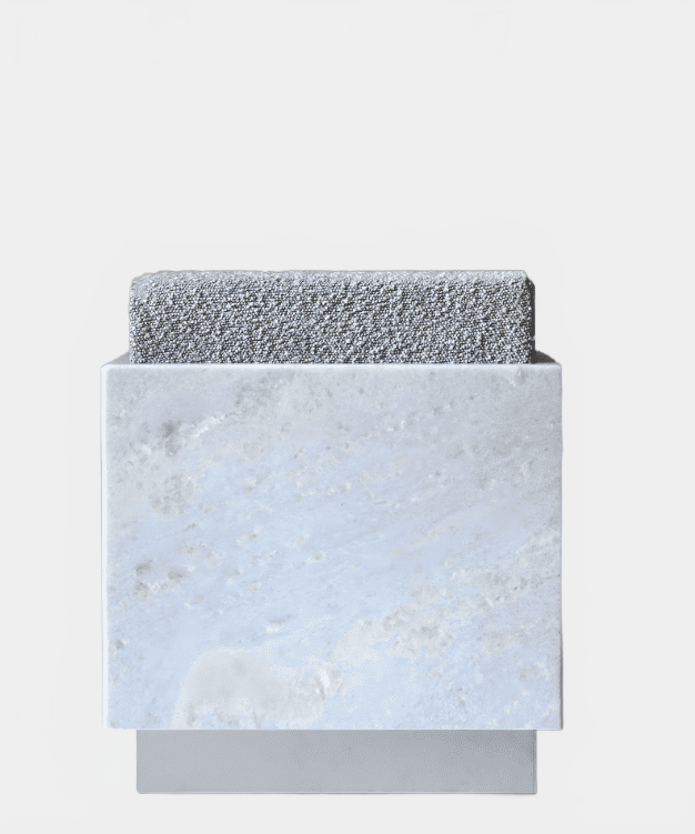 MARBERA ALFIE BLUE SKY MARBLE STOOL Stool