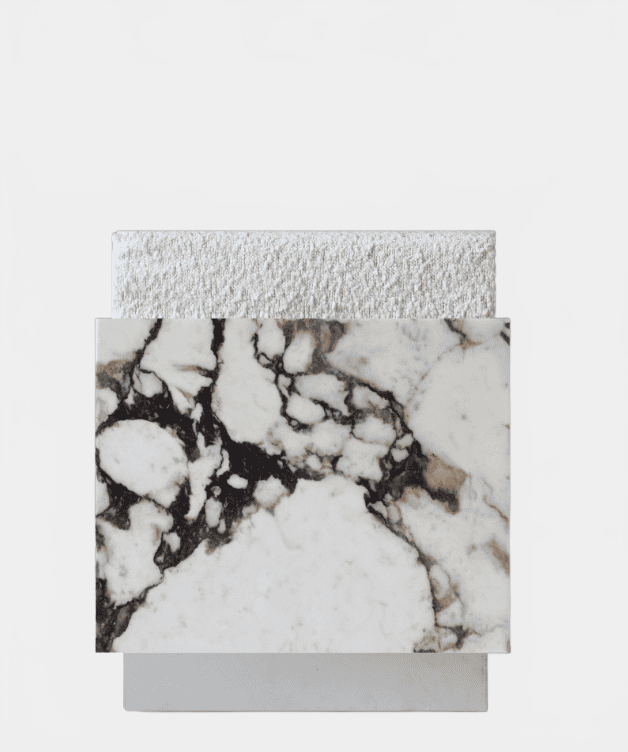 MARBERA ALFIE CALACATTA VIOLA MARBLE STOOL Stool