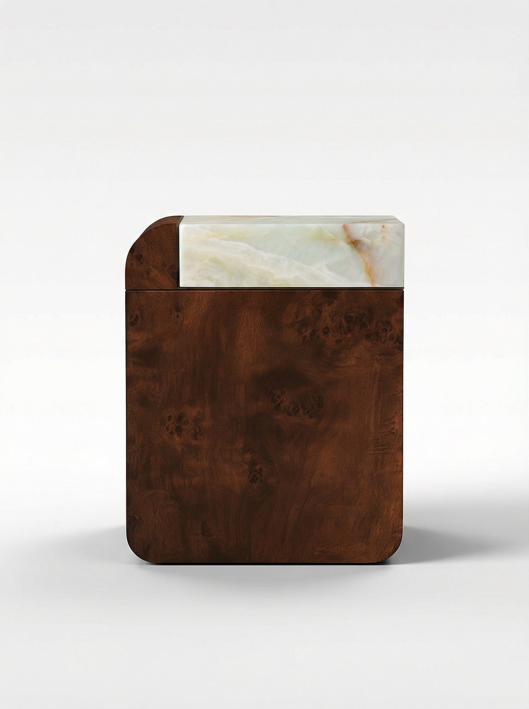 MARBERA AMO DARK RADICA & WHITE ONYX Side Table