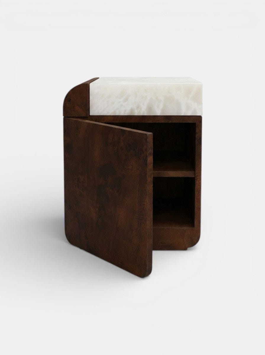 MARBERA AMO DARK RADICA & WHITE ONYX Side Table
